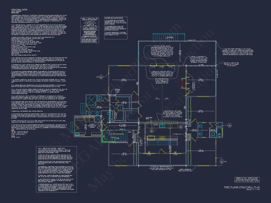 Modern house Floor Plan: Custom Blueprint with 1.5 Stories