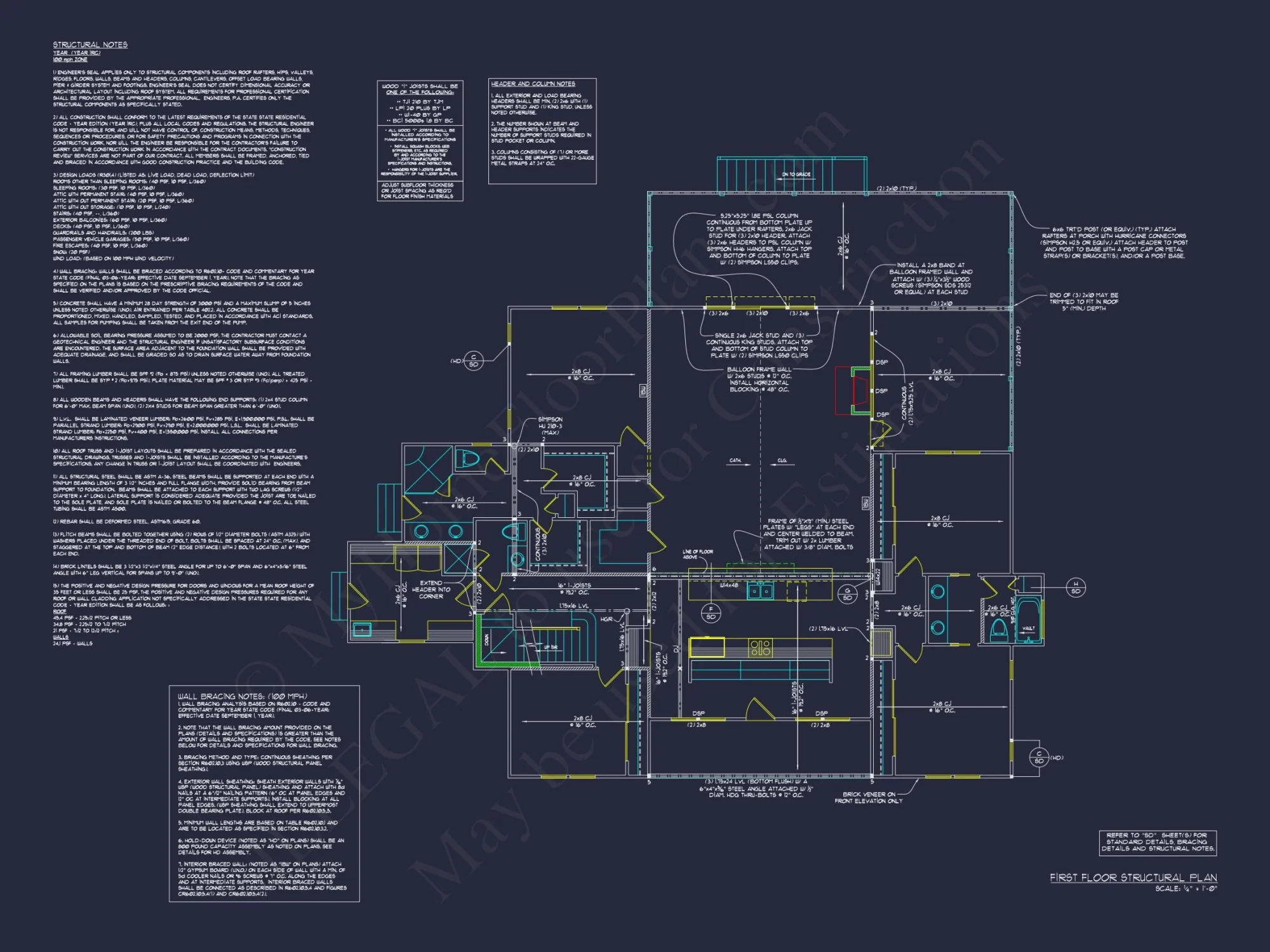 Modern house Floor Plan: Custom Blueprint with 1.5 Stories