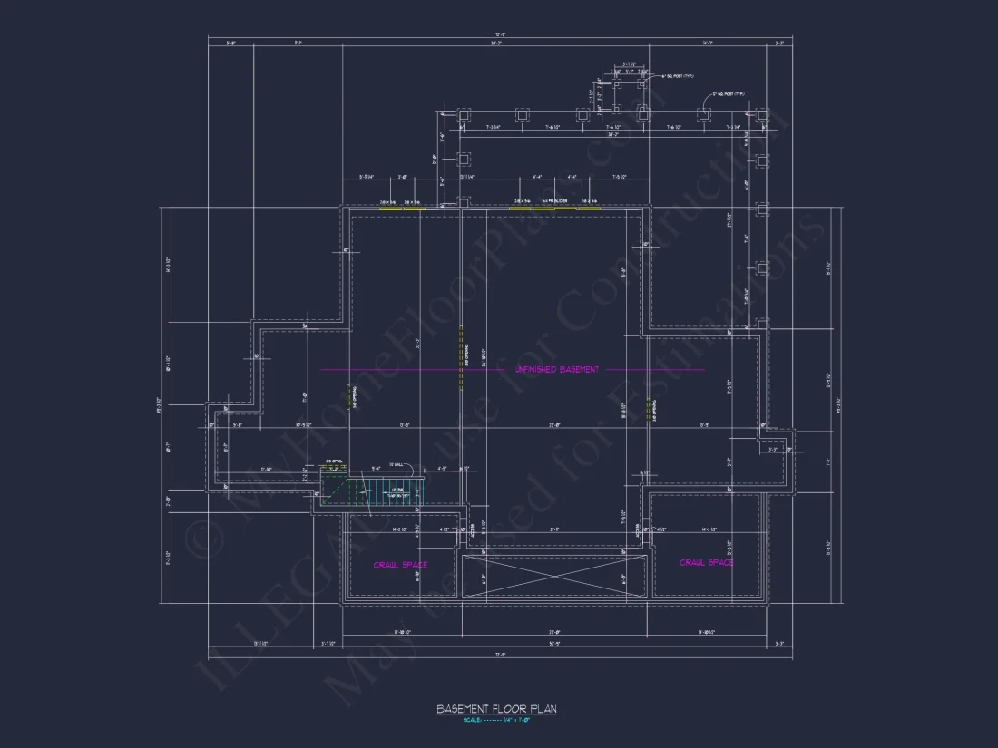 Modern house Floor Plan: Custom Blueprint with 1.5 Stories