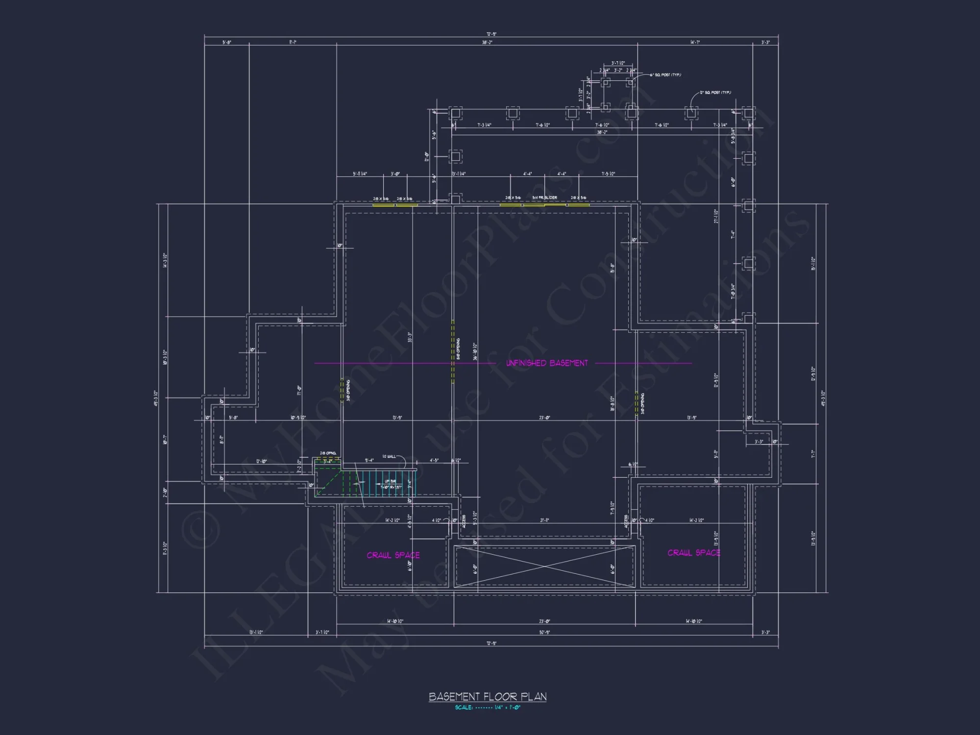 Modern house Floor Plan: Custom Blueprint with 1.5 Stories