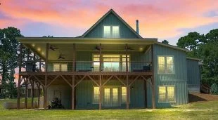 Modern house Floor Plan: Custom Blueprint with 1.5 Stories