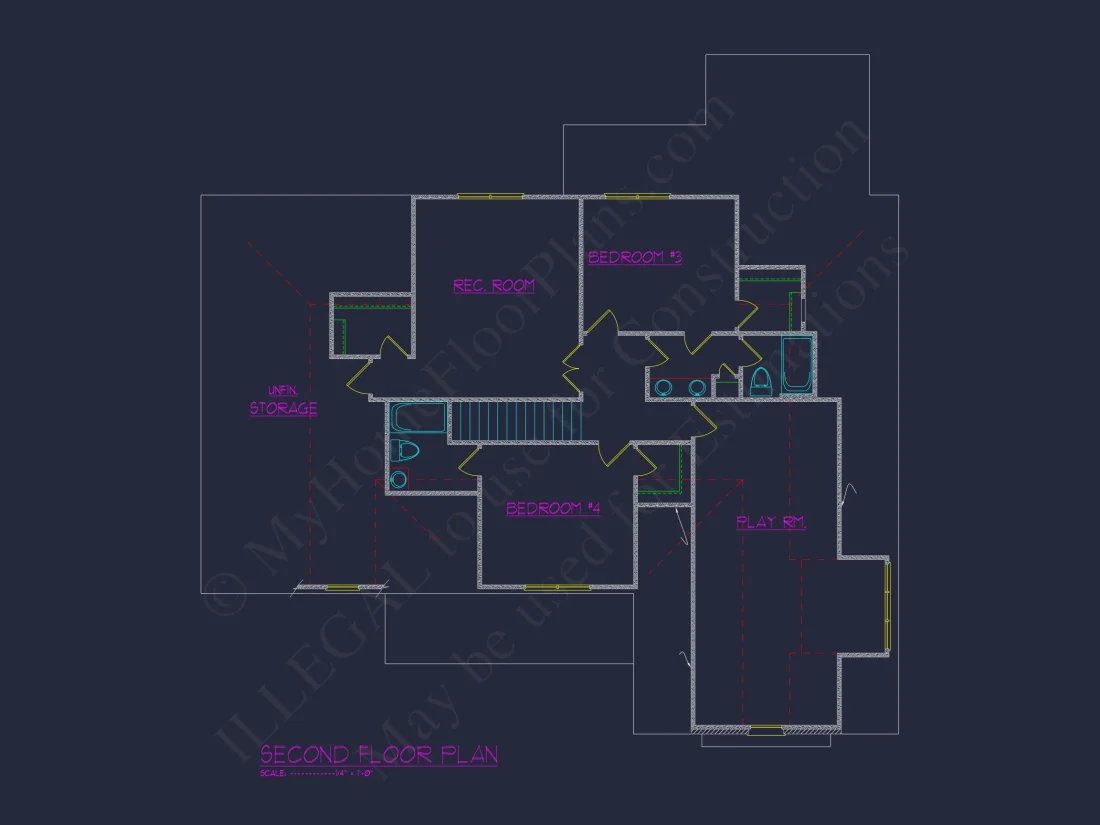 house Floor Plan with 2 Floors, 4 Bedrooms, and Open Designs