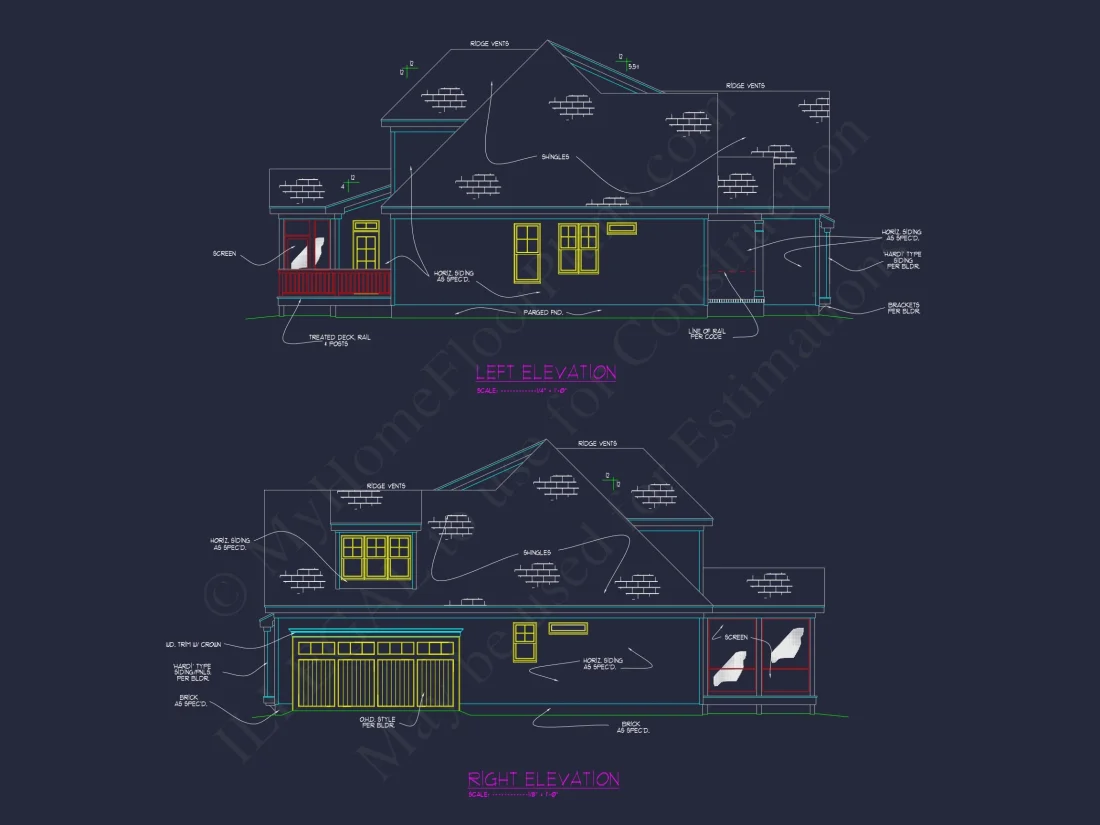 house Floor Plan with 2 Floors, 4 Bedrooms, and Open Designs