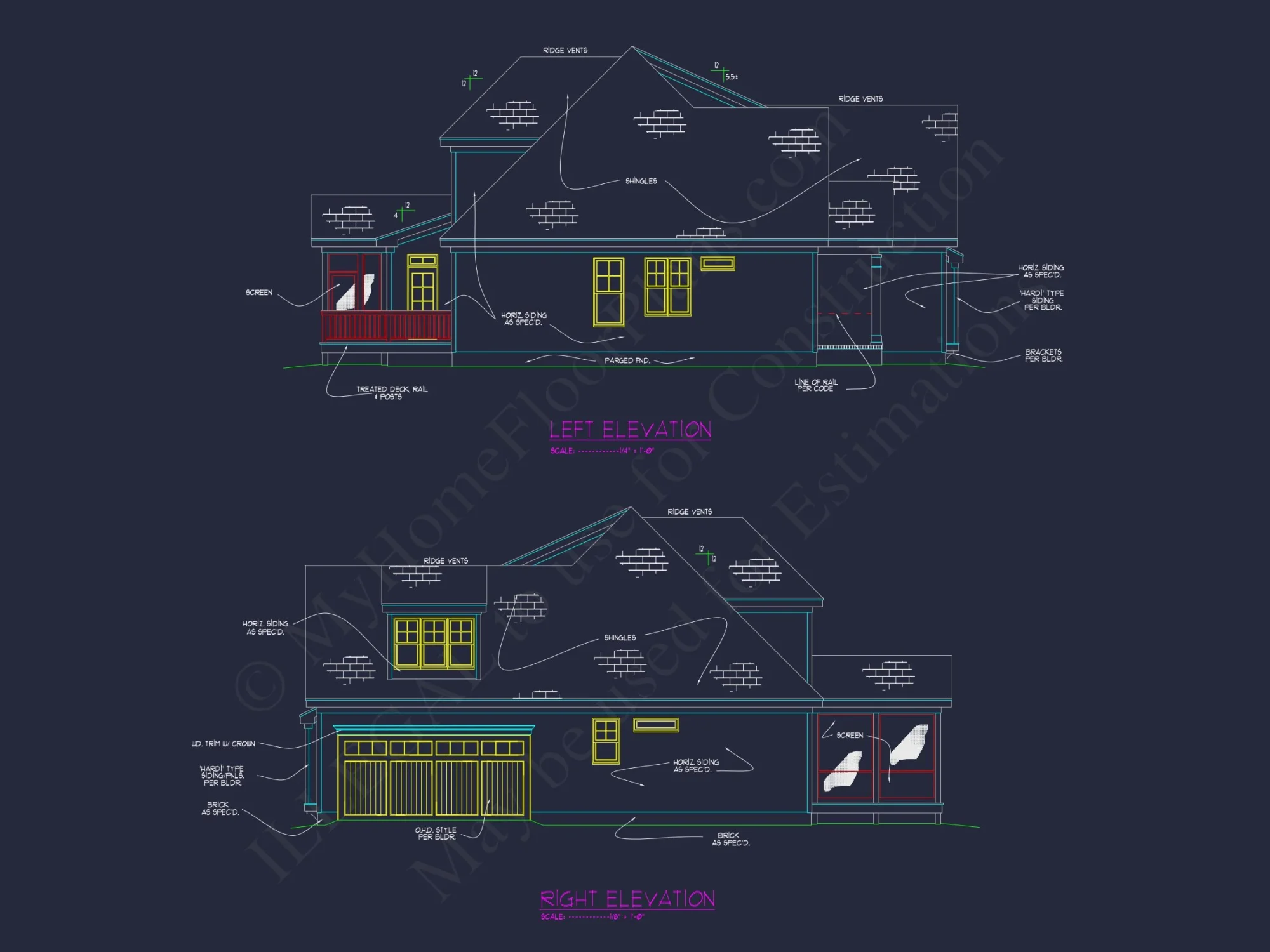 house Floor Plan with 2 Floors, 4 Bedrooms, and Open Designs