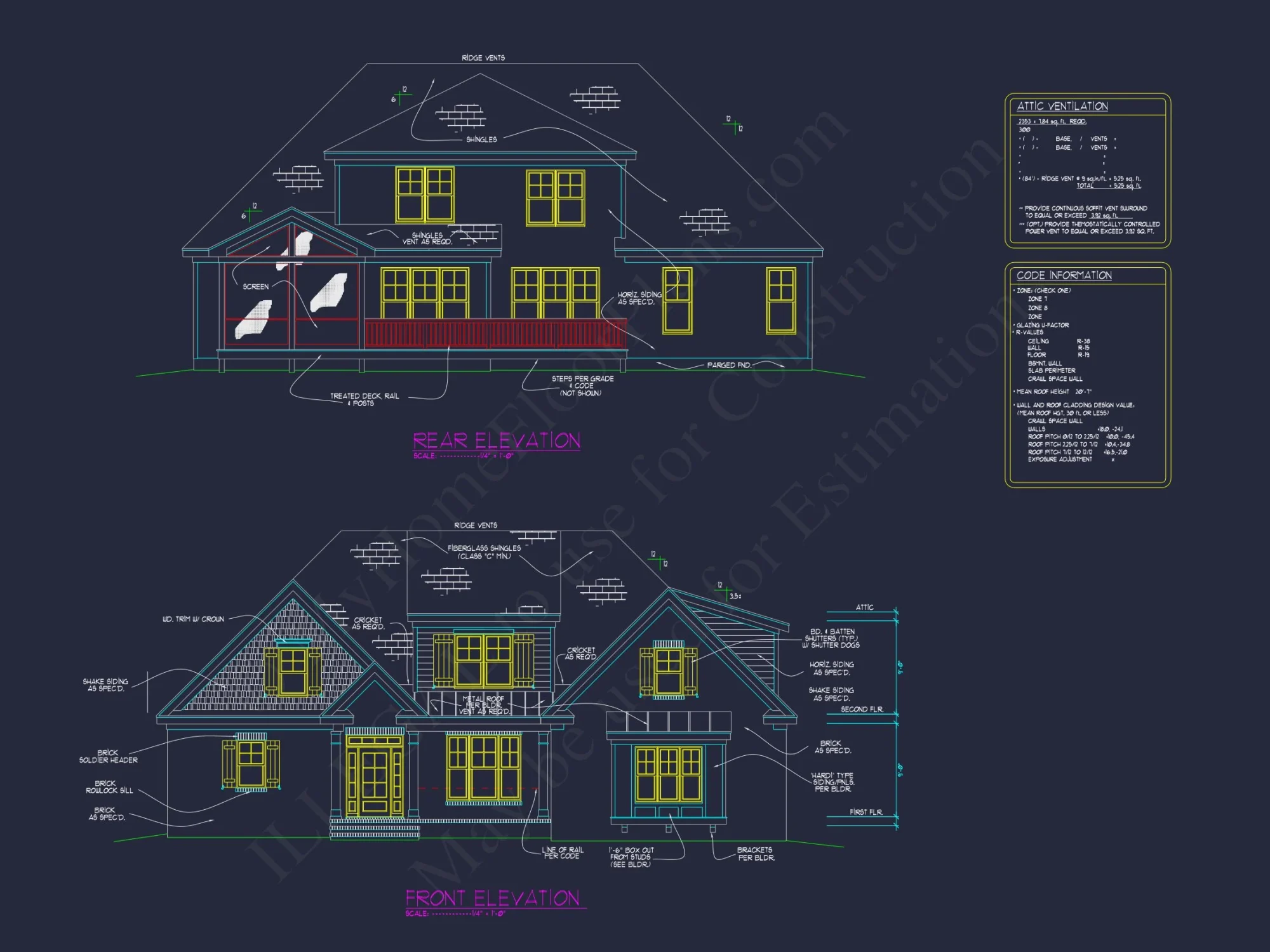 house Floor Plan with 2 Floors, 4 Bedrooms, and Open Designs