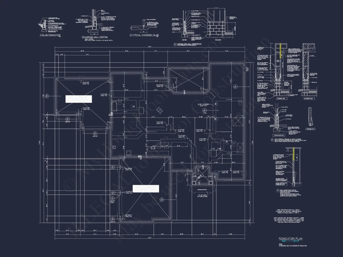 Spacious house Plan with Traditional Ranch Design and CAD Blueprint