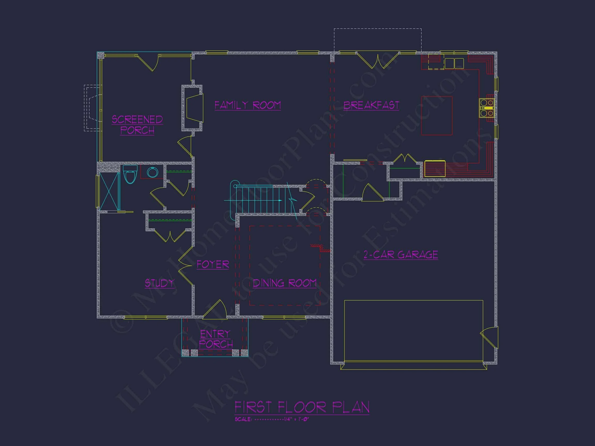 Traditional house Plan with CAD Designs and Spacious Layout
