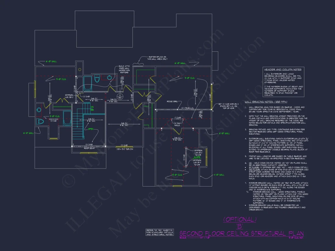 Custom house Blueprint with 4 Beds, 3 Baths & Floor Plan Designs