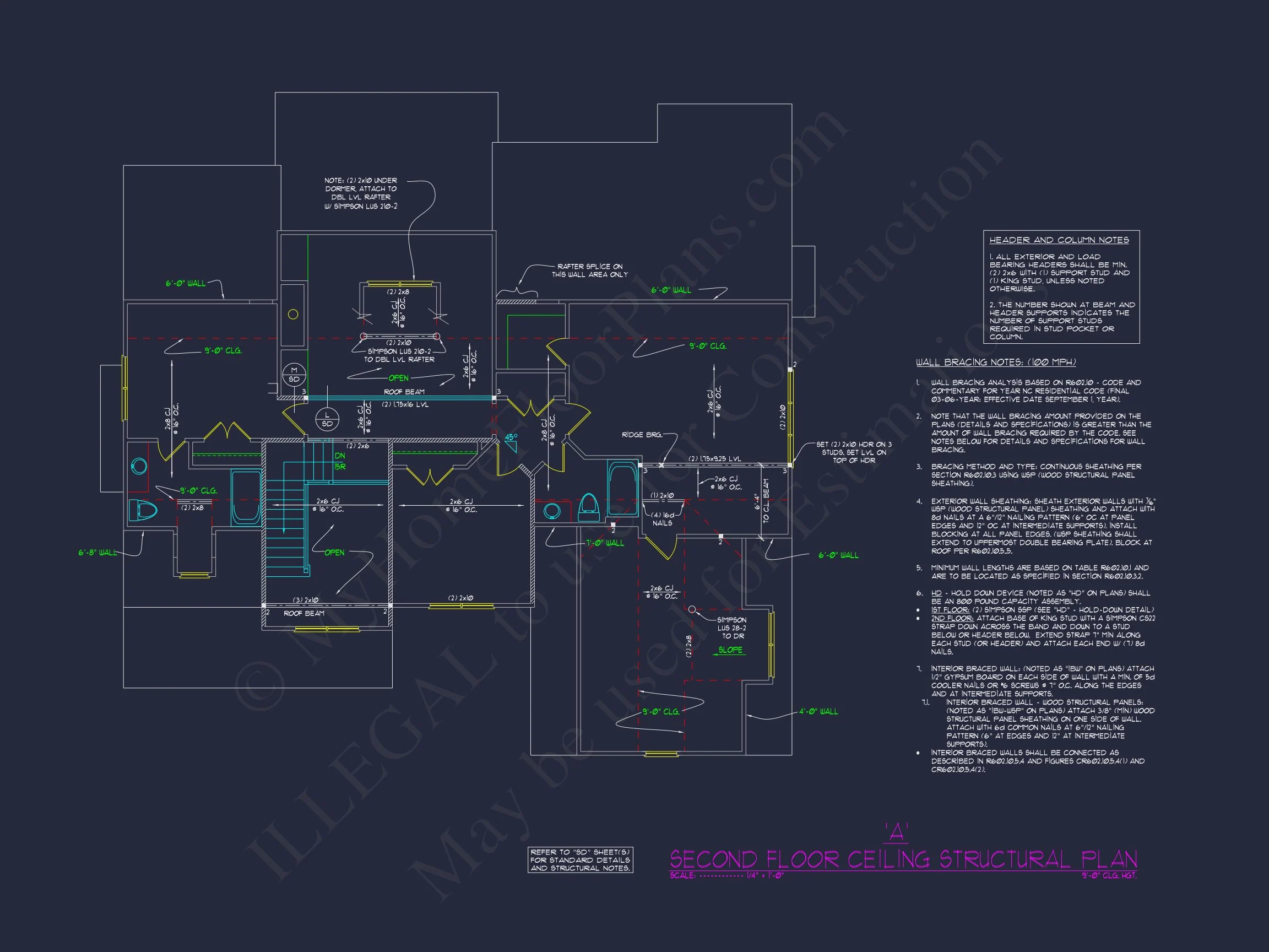 Custom house Blueprint with 4 Beds, 3 Baths & Floor Plan Designs