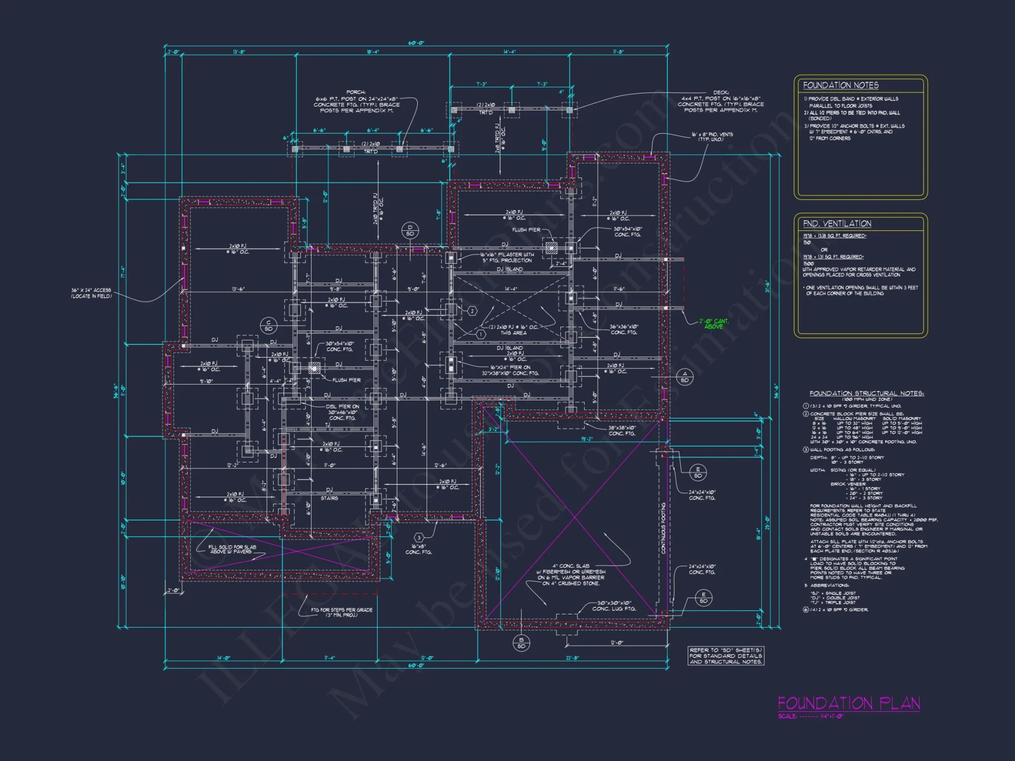 Custom house Blueprint with 4 Beds, 3 Baths & Floor Plan Designs