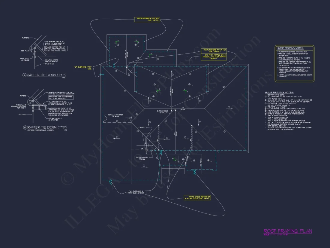 Craftsman house Floor Plan with CAD Designs and Blueprints