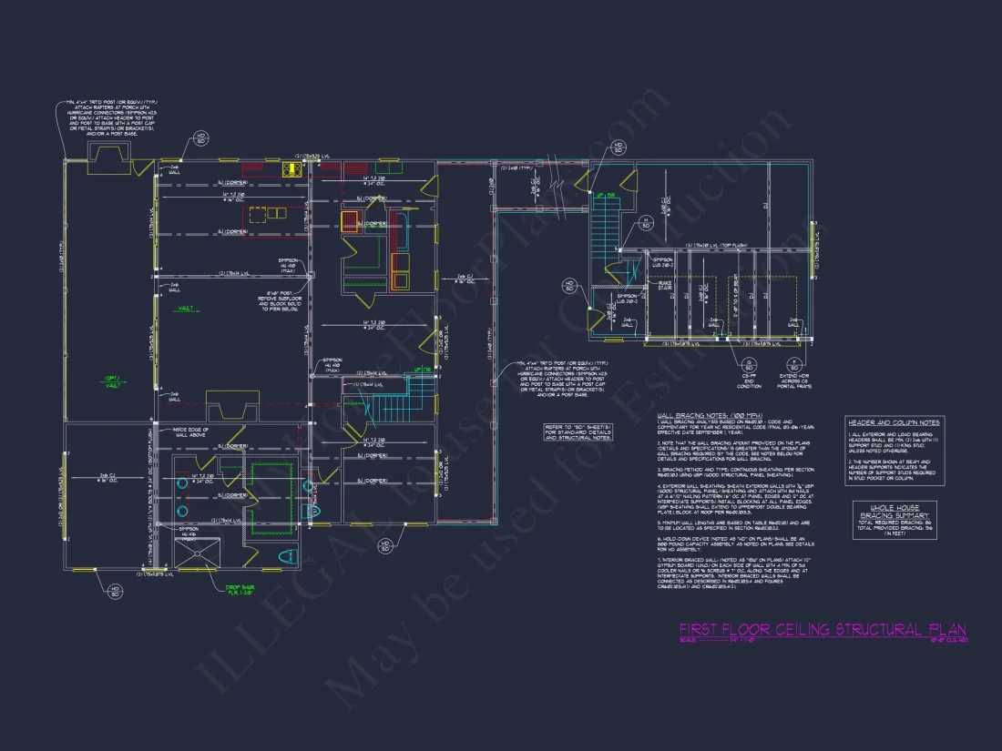 Craftsman house Plan with CAD Architectural Designs
