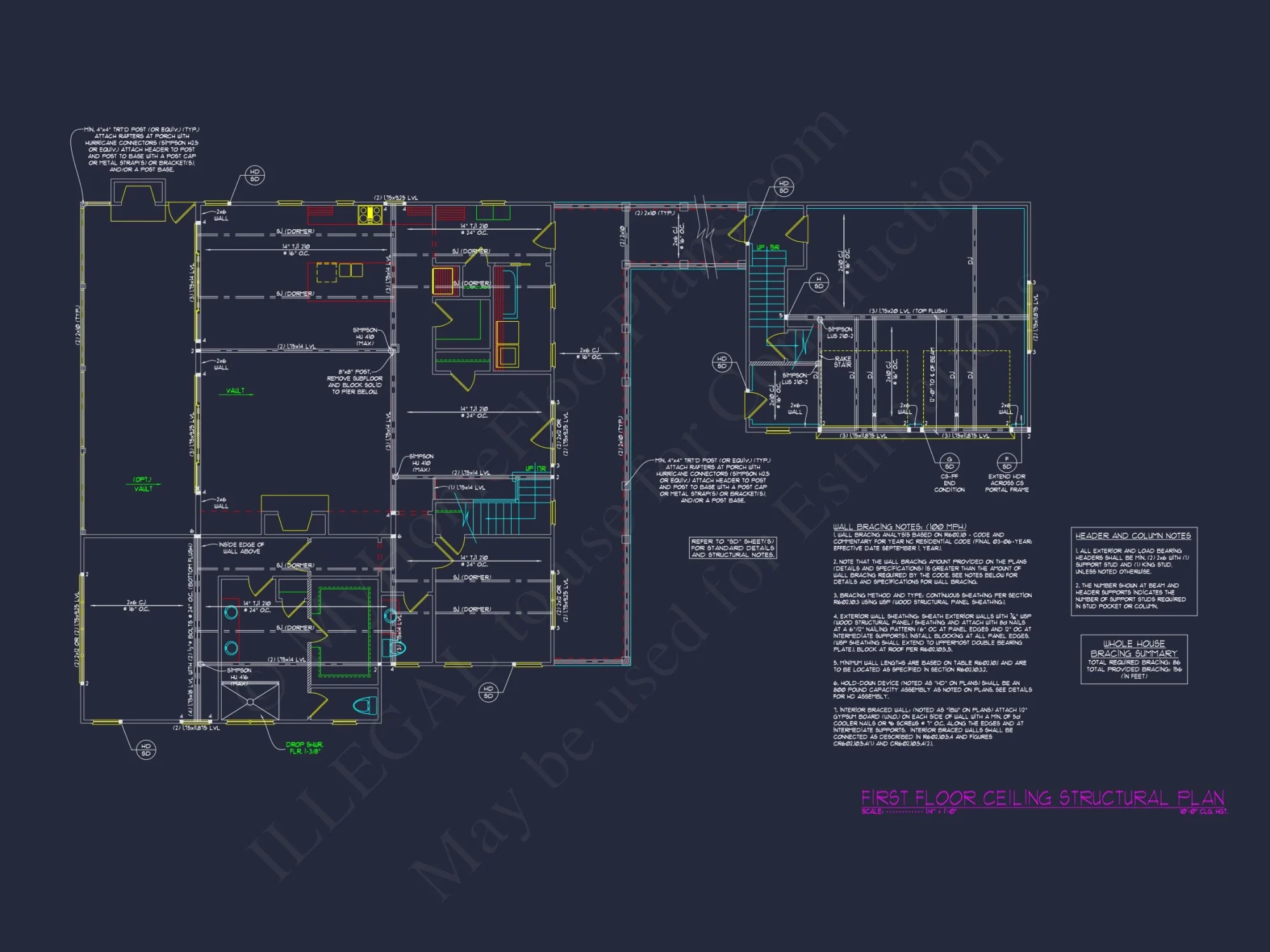 Craftsman house Plan with CAD Architectural Designs