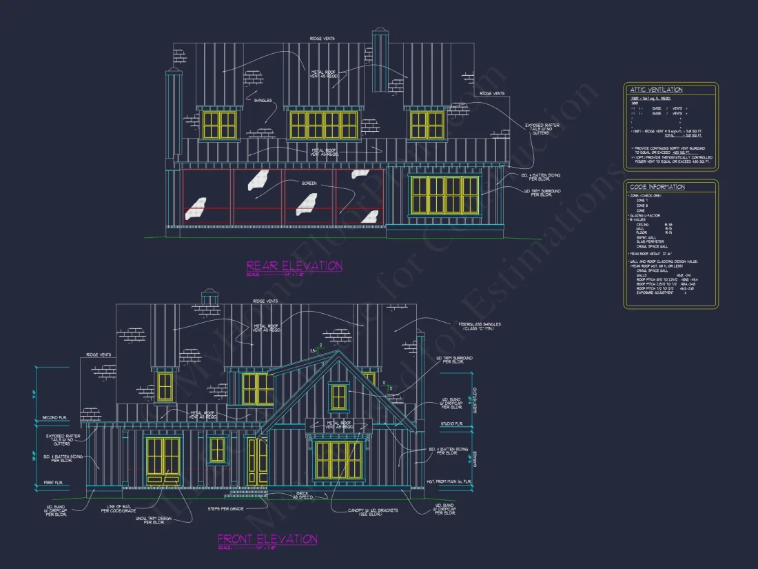 Craftsman house Plan with CAD Architectural Designs