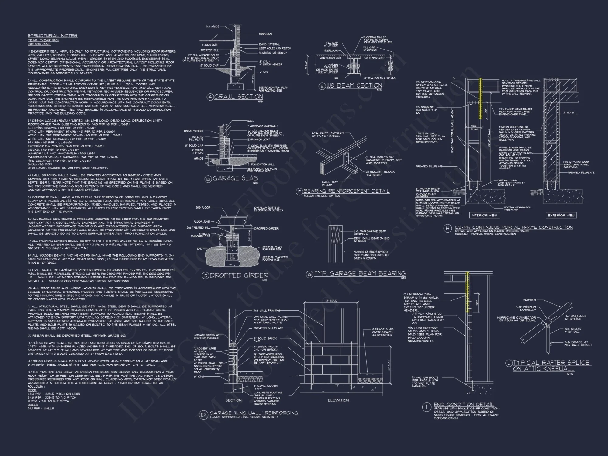 Spacious 2-Story house Plan with 3 Bedrooms and 3-Car Garage