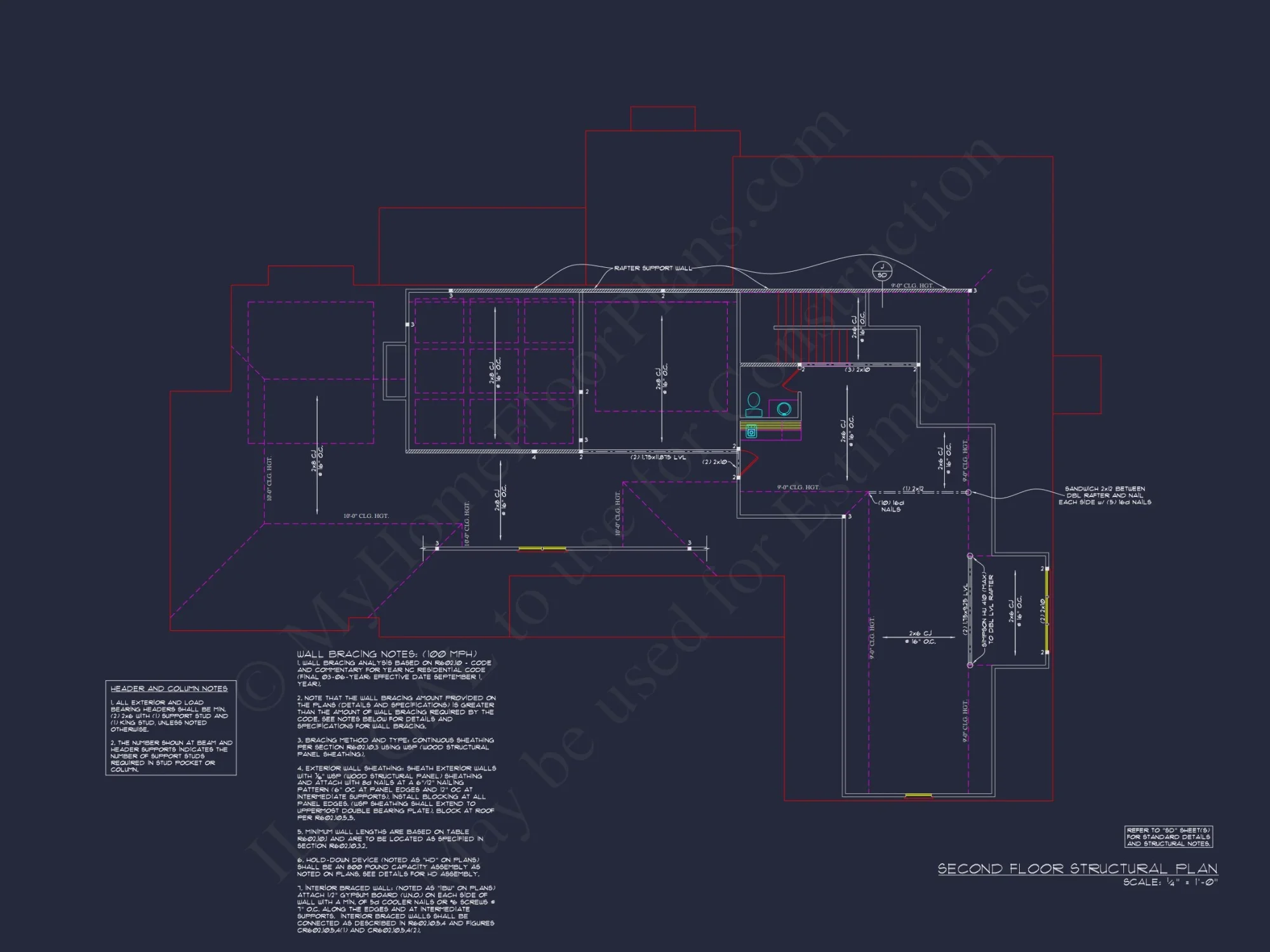 Spacious 2-Story house Plan with 3 Bedrooms and 3-Car Garage