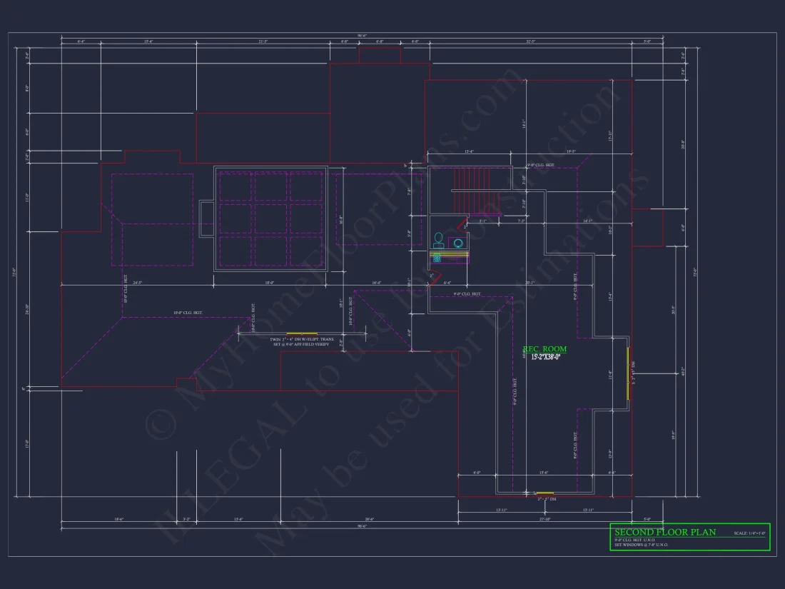 Spacious 2-Story house Plan with 3 Bedrooms and 3-Car Garage