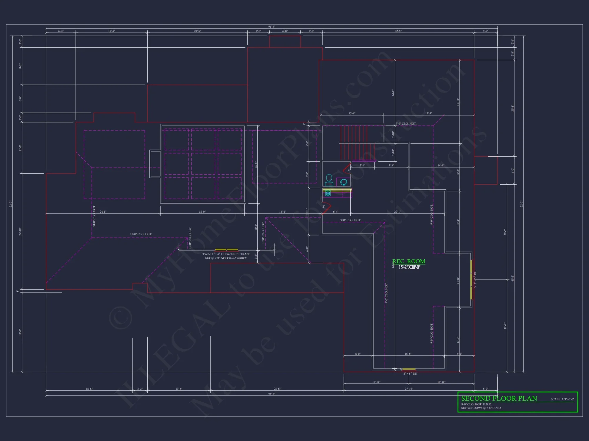 Spacious 2-Story house Plan with 3 Bedrooms and 3-Car Garage