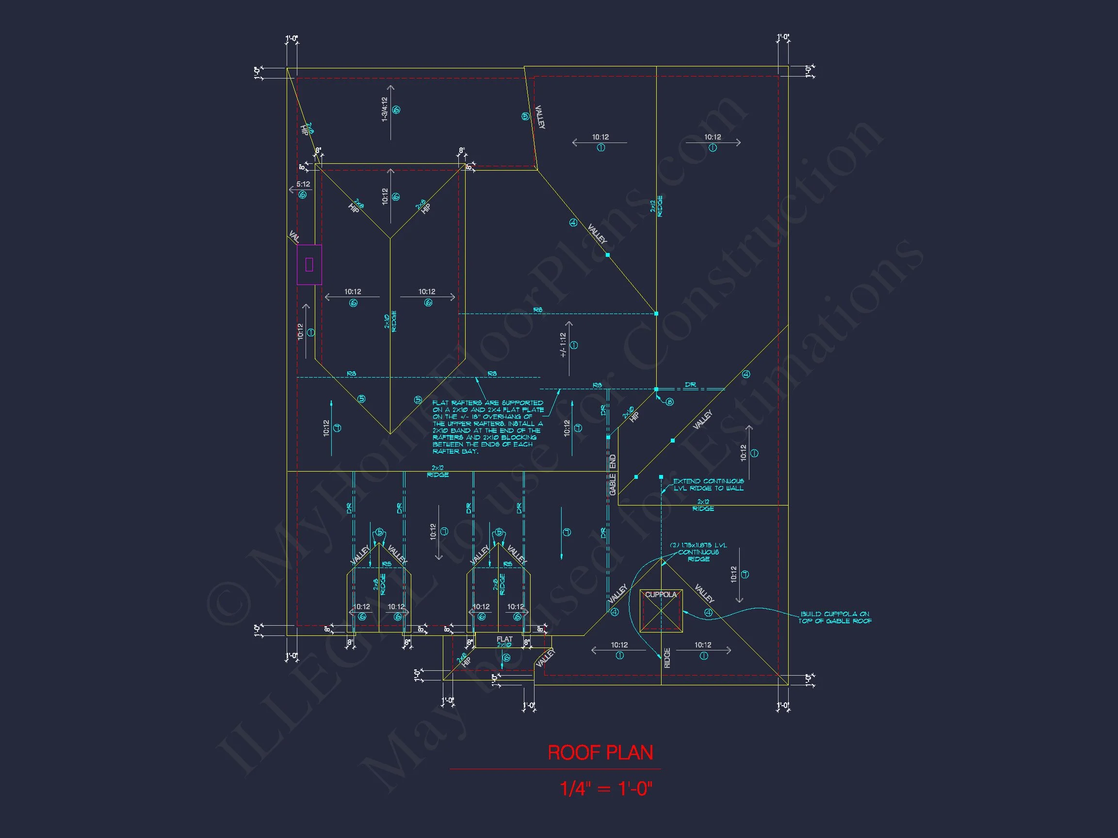 15-1833 HOUSE PLAN - 4-Bed, 3-Bath 2-Story House Plan: CAD Blueprint & Floor Plan 10 4-Bed, 3-Bath 2-Story house Plan: CAD Blueprint & Floor Plan