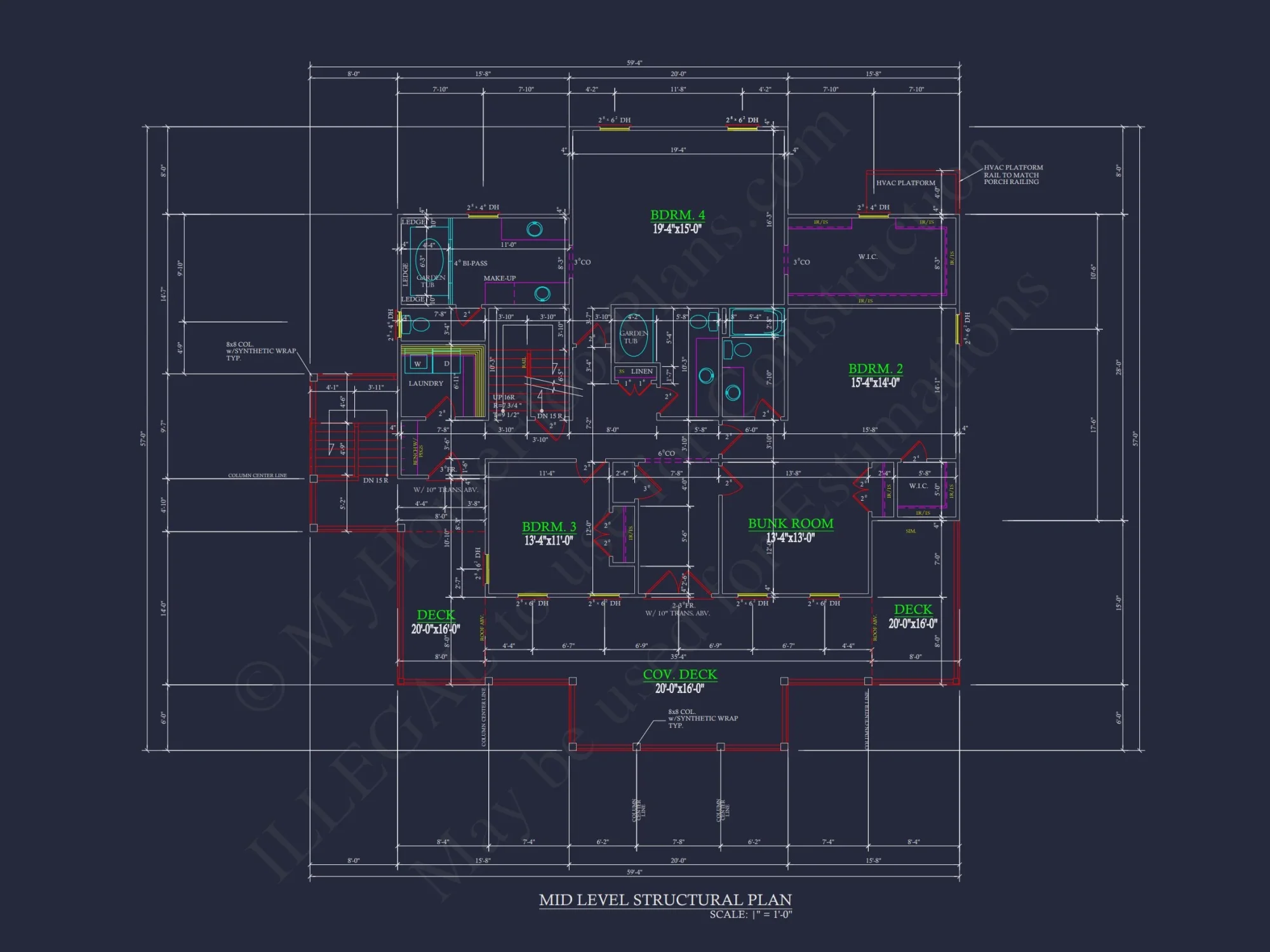 Coastal Beach house Plan with 4 Bedrooms and Open Designs