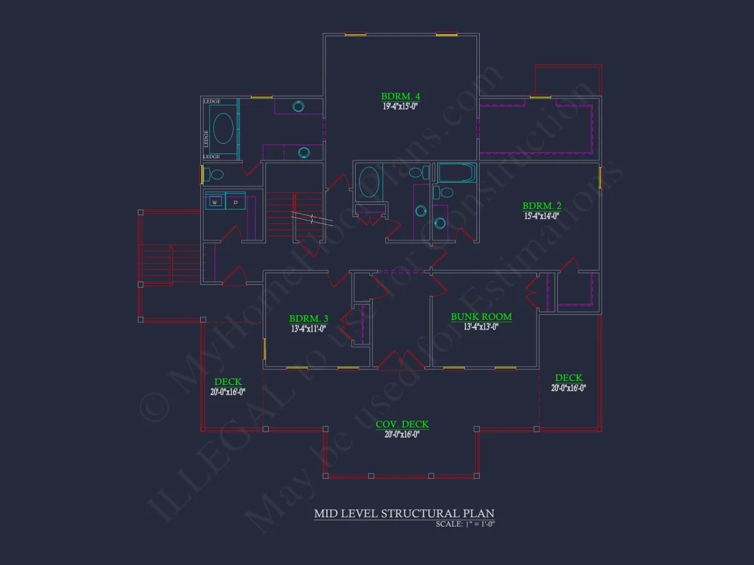 Coastal Beach house Plan with 4 Bedrooms and Open Designs