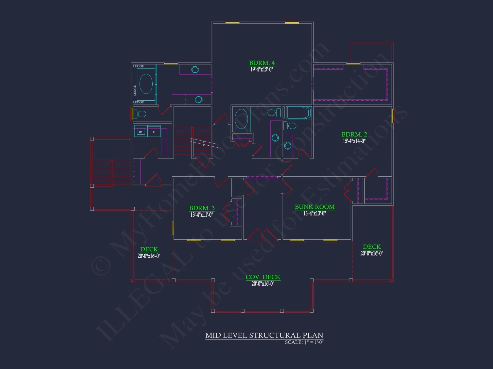 Coastal Beach house Plan with 4 Bedrooms and Open Designs