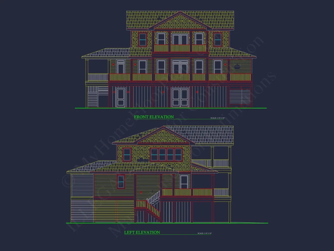 Coastal Beach house Plan with 4 Bedrooms and Open Designs