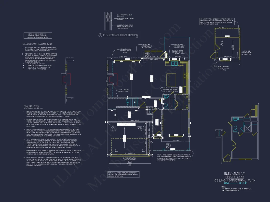 Spacious 2-Story house Floor Plan with CAD Designs