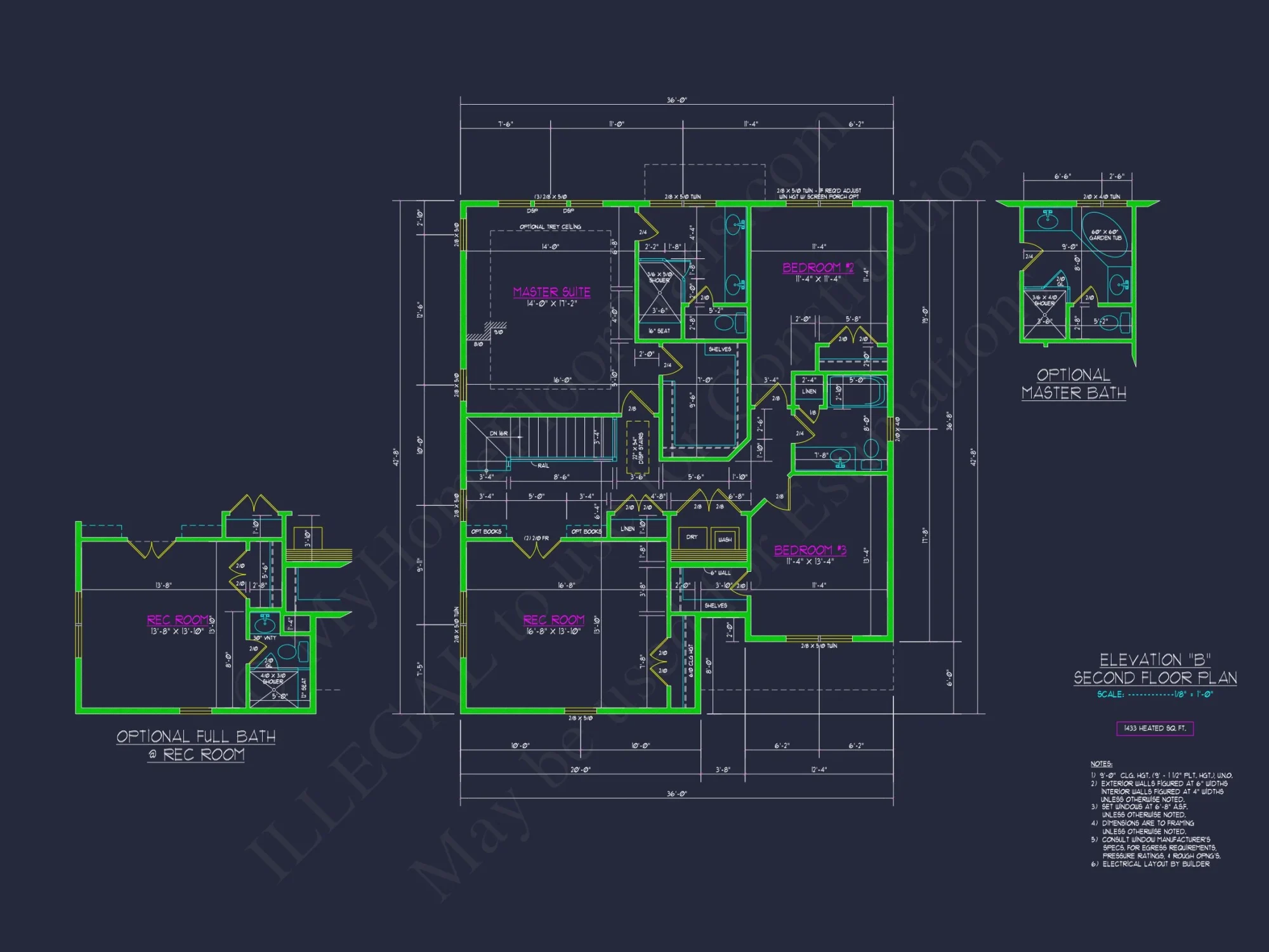 Spacious 2-Story house Floor Plan with CAD Designs