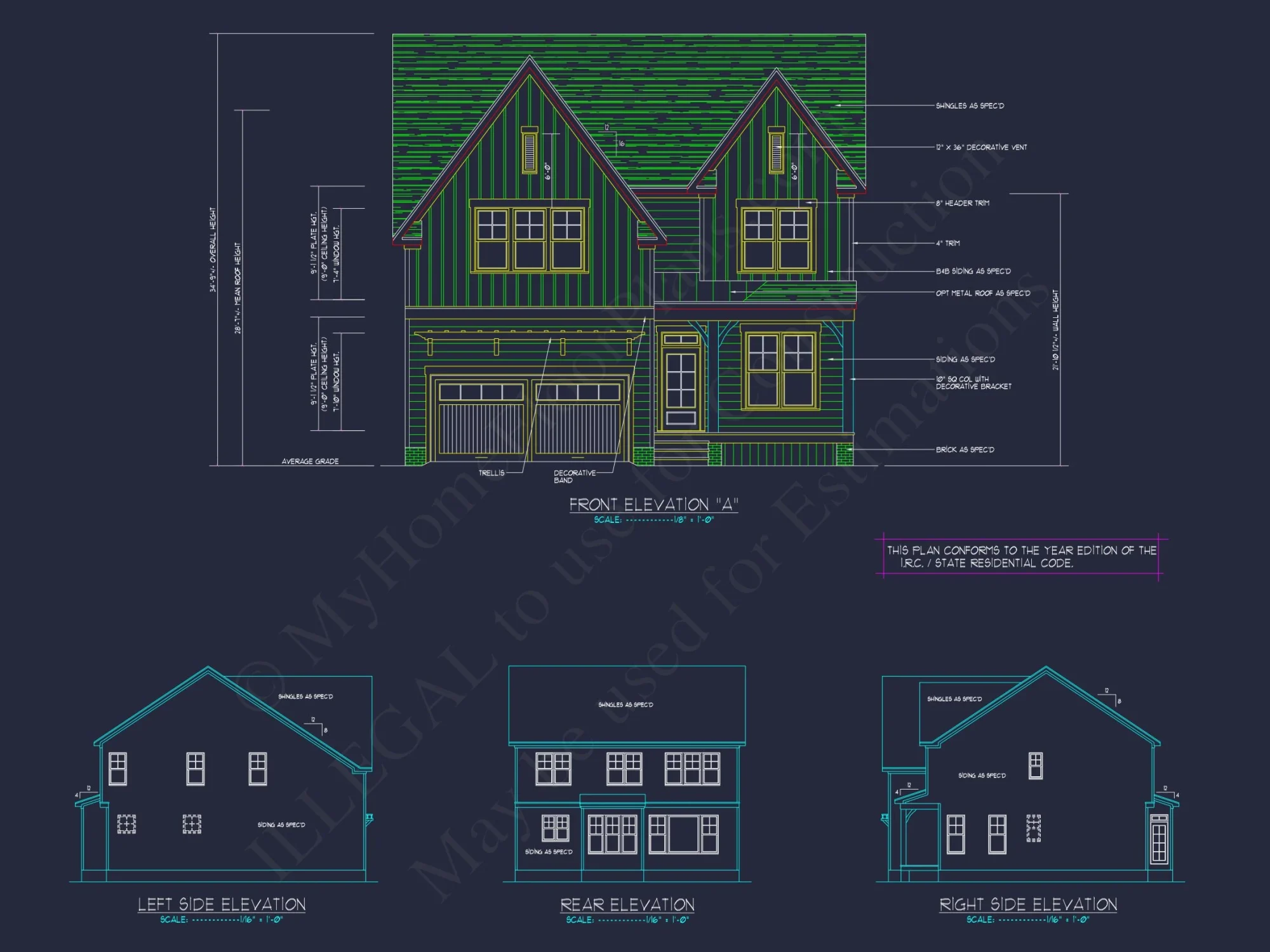 Spacious 2-Story house Floor Plan with CAD Designs