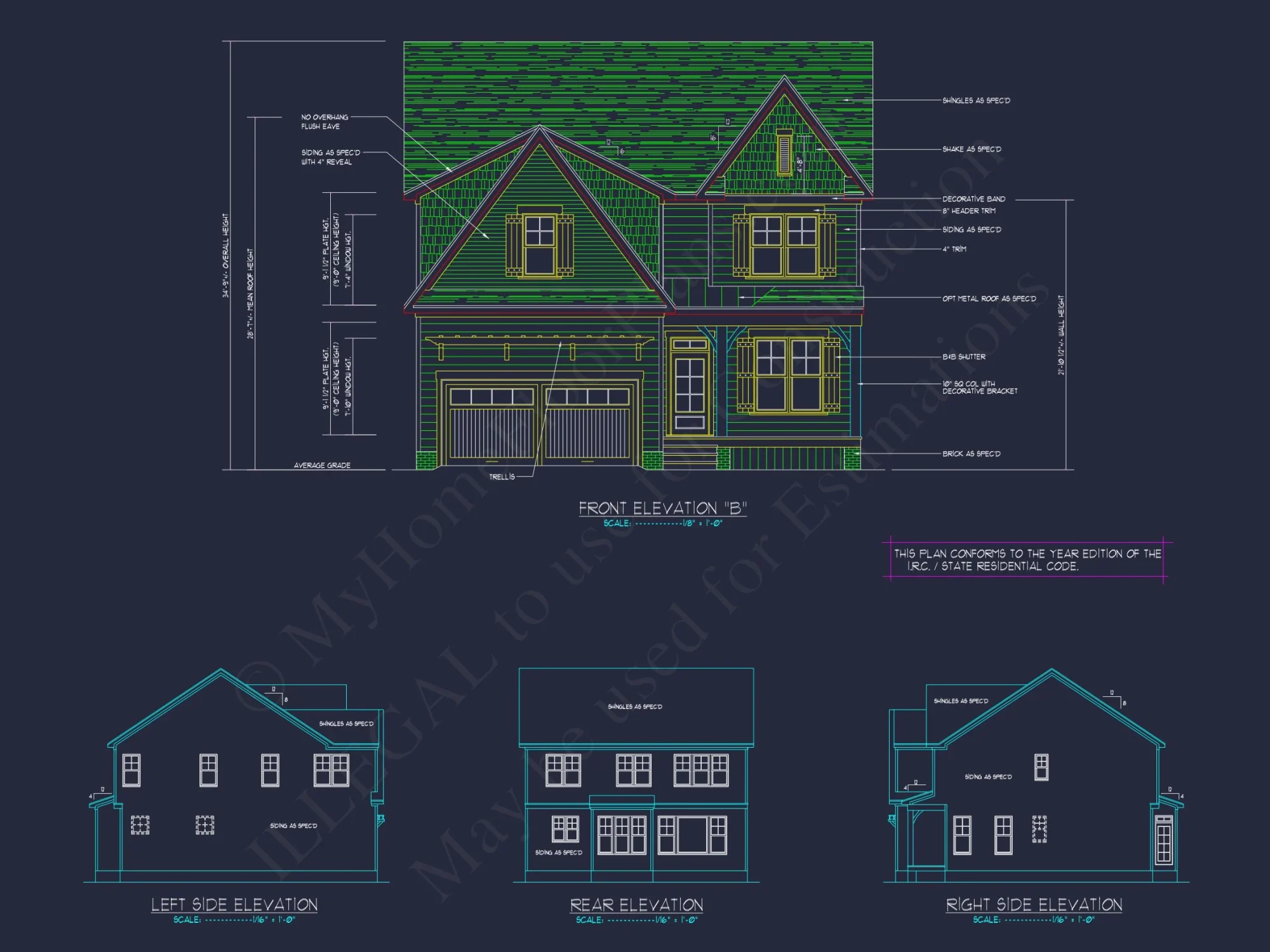 Spacious 2-Story house Floor Plan with CAD Designs