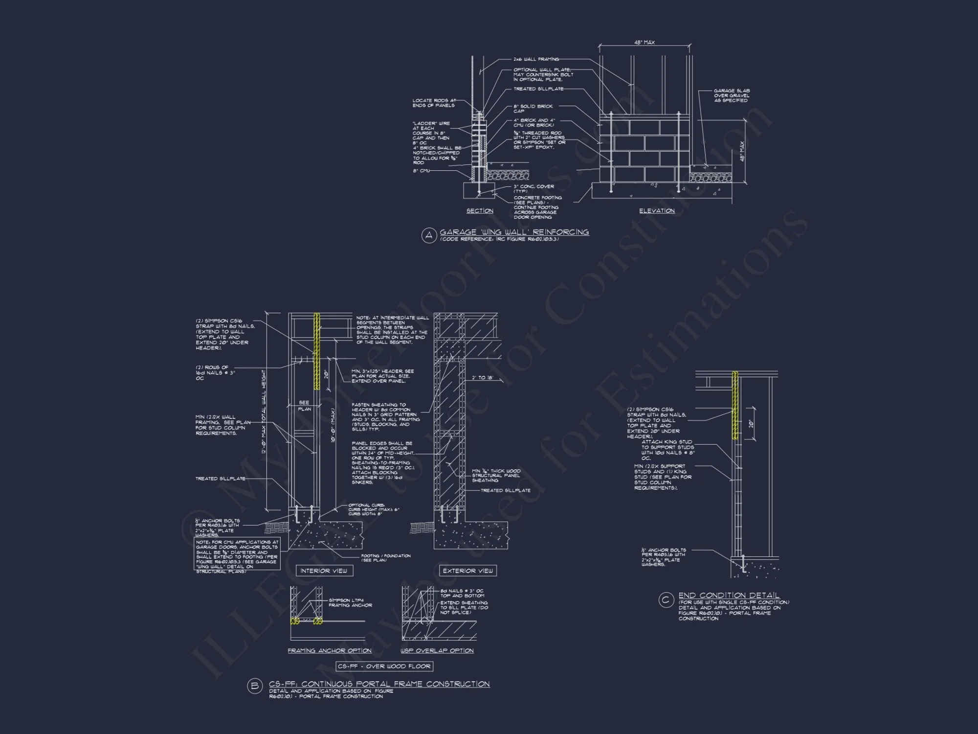 Modern house Blueprint with 1.5 Floors and CAD Designs