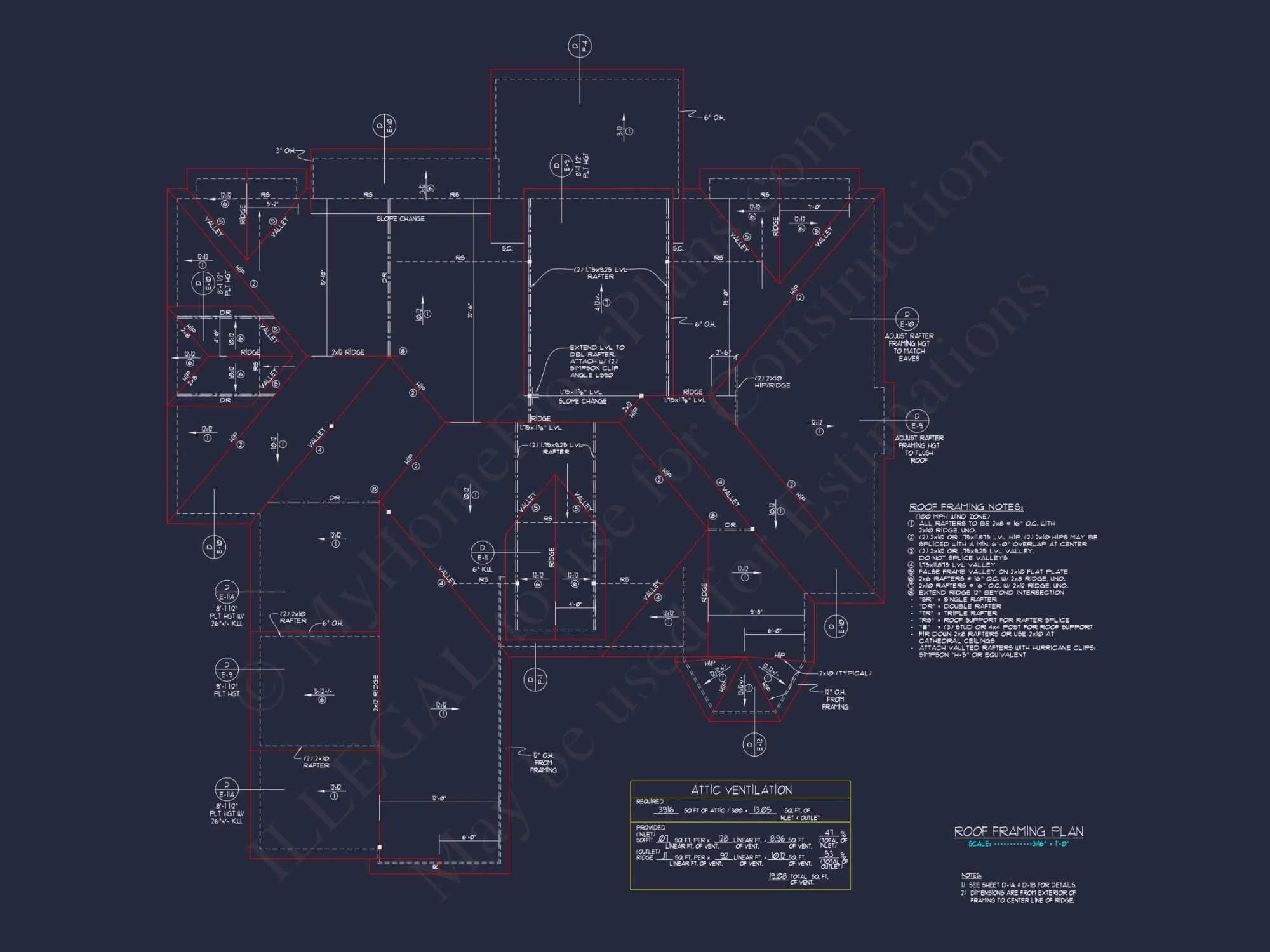 Modern house Blueprint with 1.5 Floors and CAD Designs