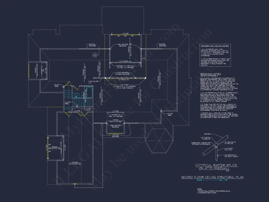 Modern house Blueprint with 1.5 Floors and CAD Designs