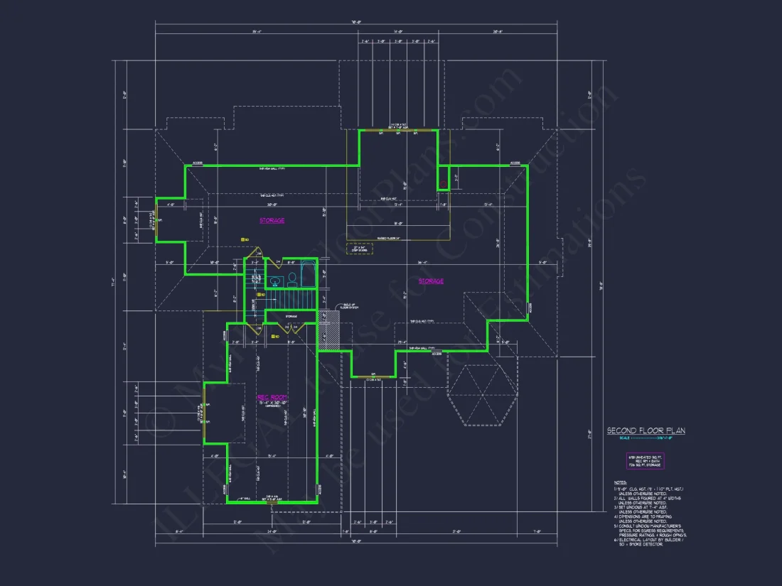 Modern house Blueprint with 1.5 Floors and CAD Designs