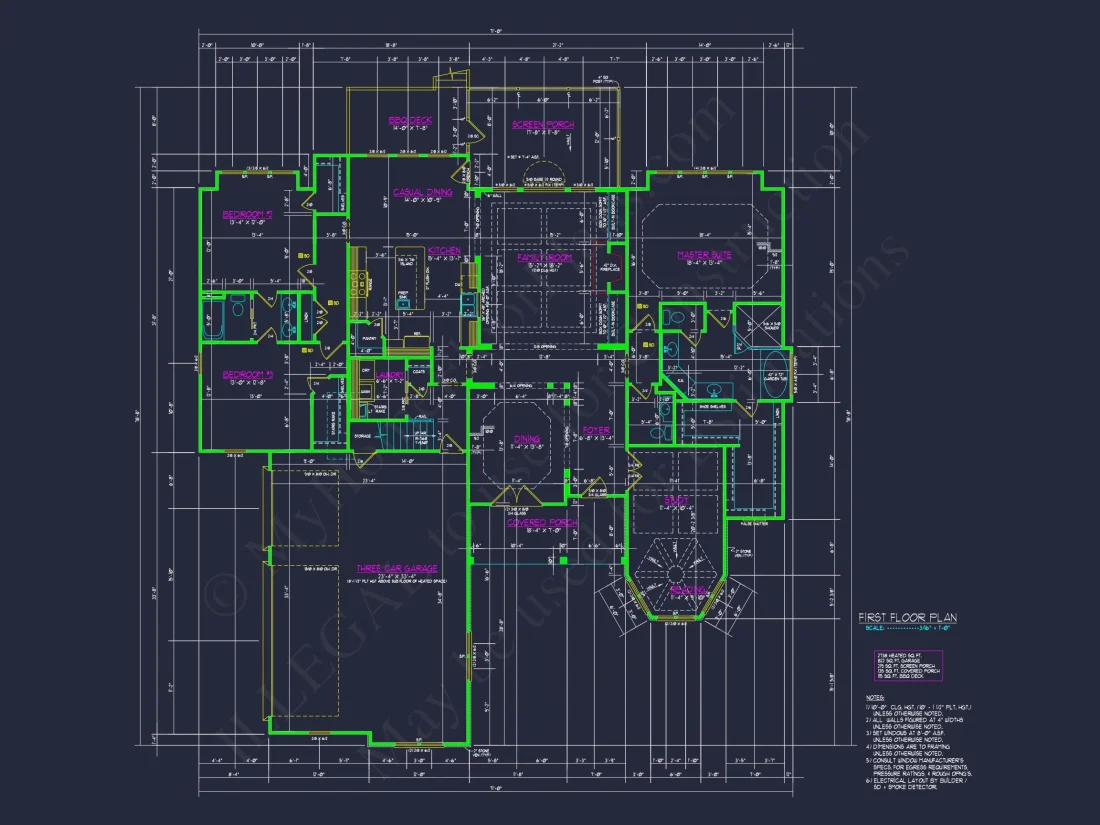 Modern house Blueprint with 1.5 Floors and CAD Designs