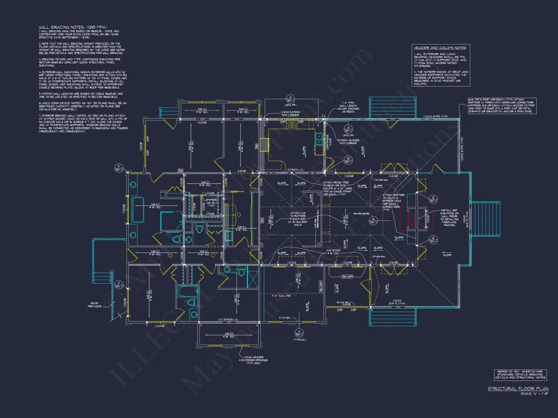 Spacious Craftsman house Plan with CAD Floor Designs