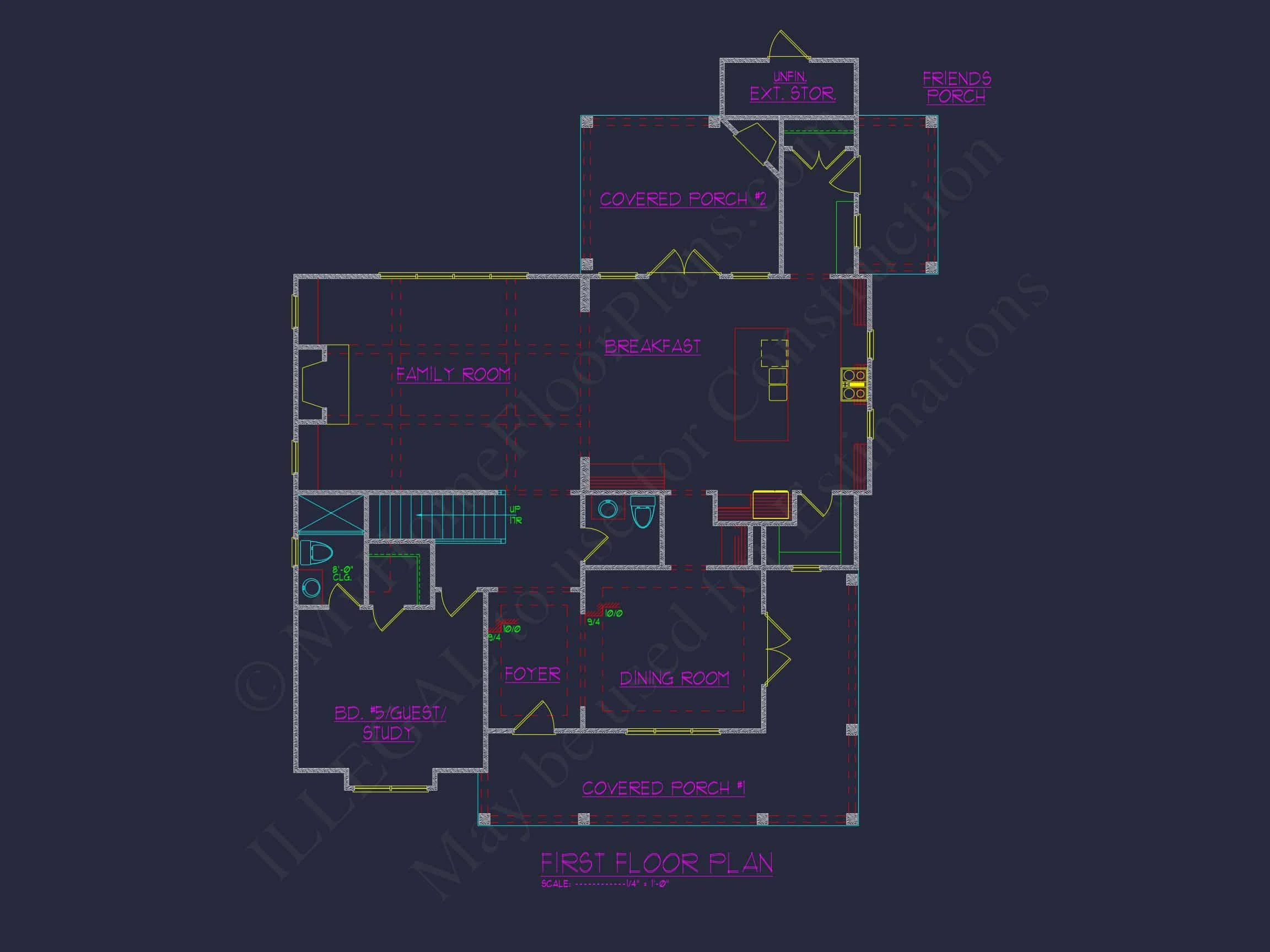 Modern Craftsman house Plan with Spacious Floor Layout
