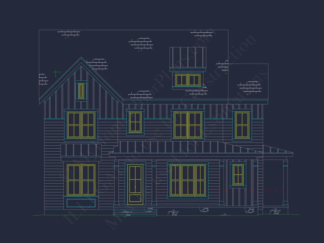 Modern Craftsman house Plan with Spacious Floor Layout