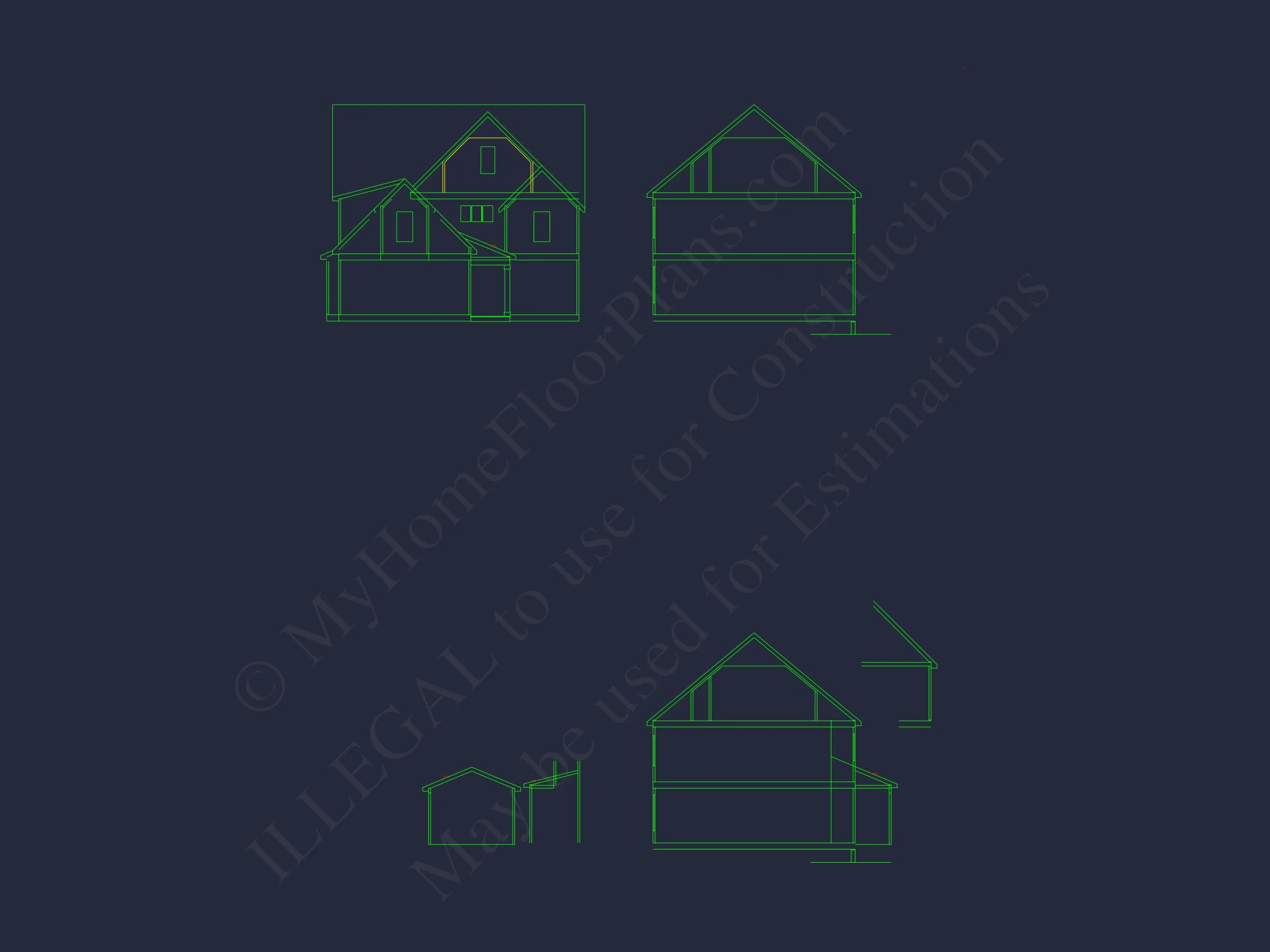 15-1429 HOUSE PLAN - Spacious 2-Story House Floor Plan with CAD Designs 28 Spacious 2-Story house Floor Plan with CAD Designs