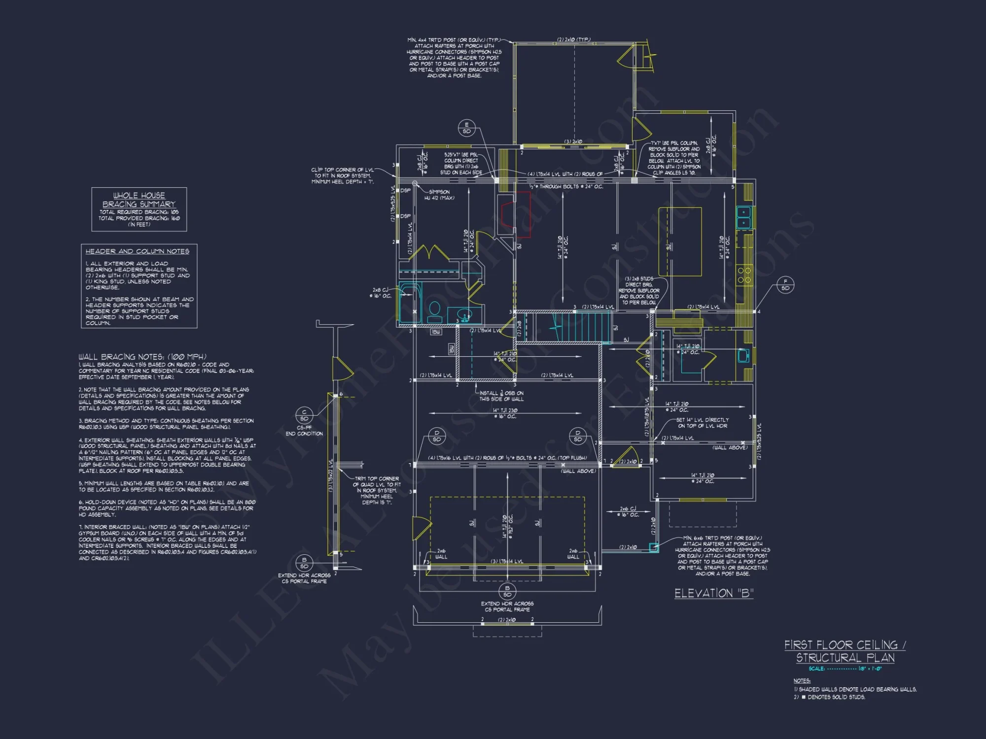 Spacious 2-Story house Floor Plan with CAD Designs