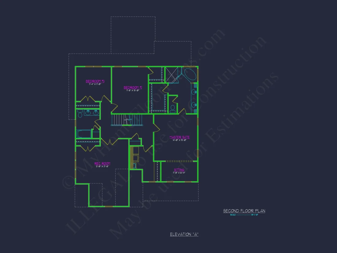 Spacious 2-Story house Floor Plan with CAD Designs
