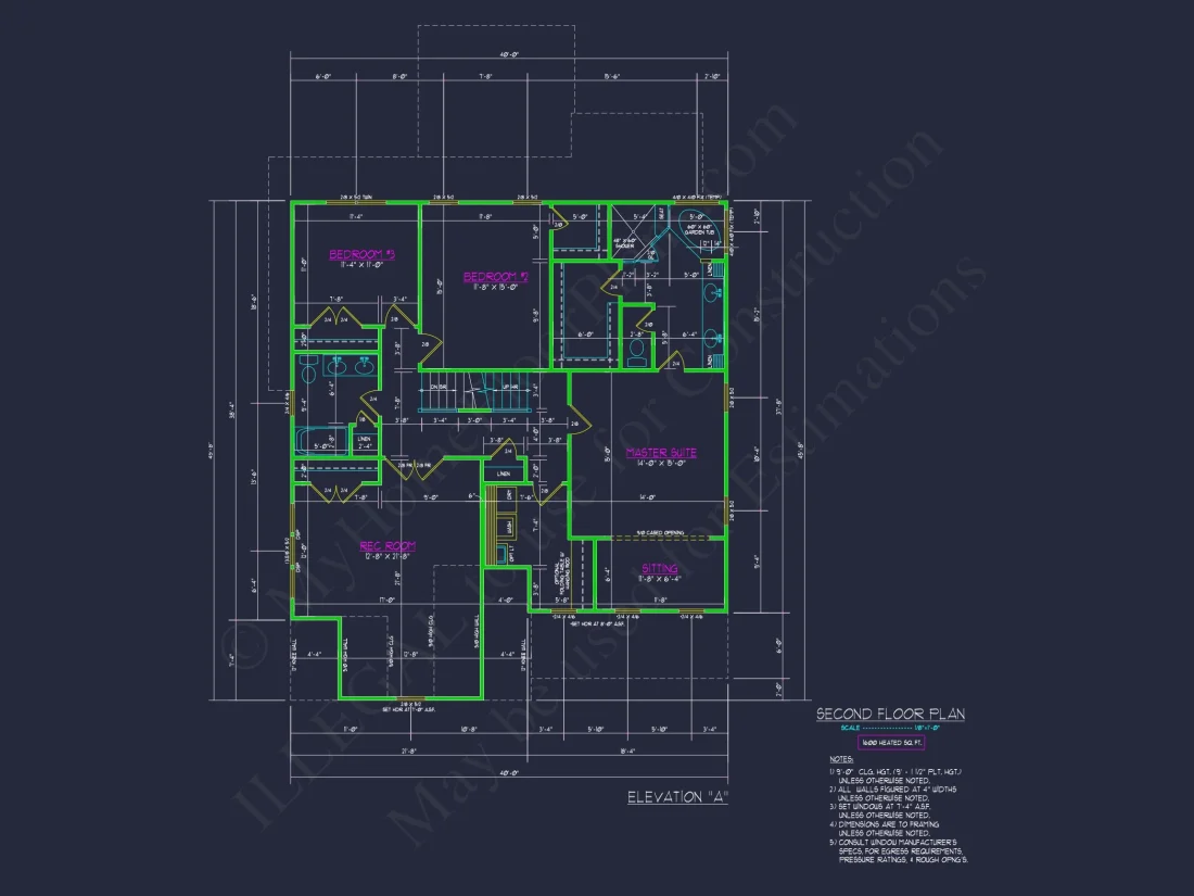 Spacious 2-Story house Floor Plan with CAD Designs