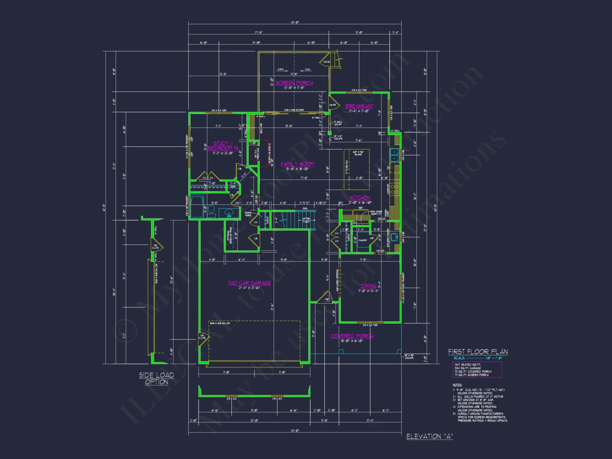 Spacious 2-Story house Floor Plan with CAD Designs