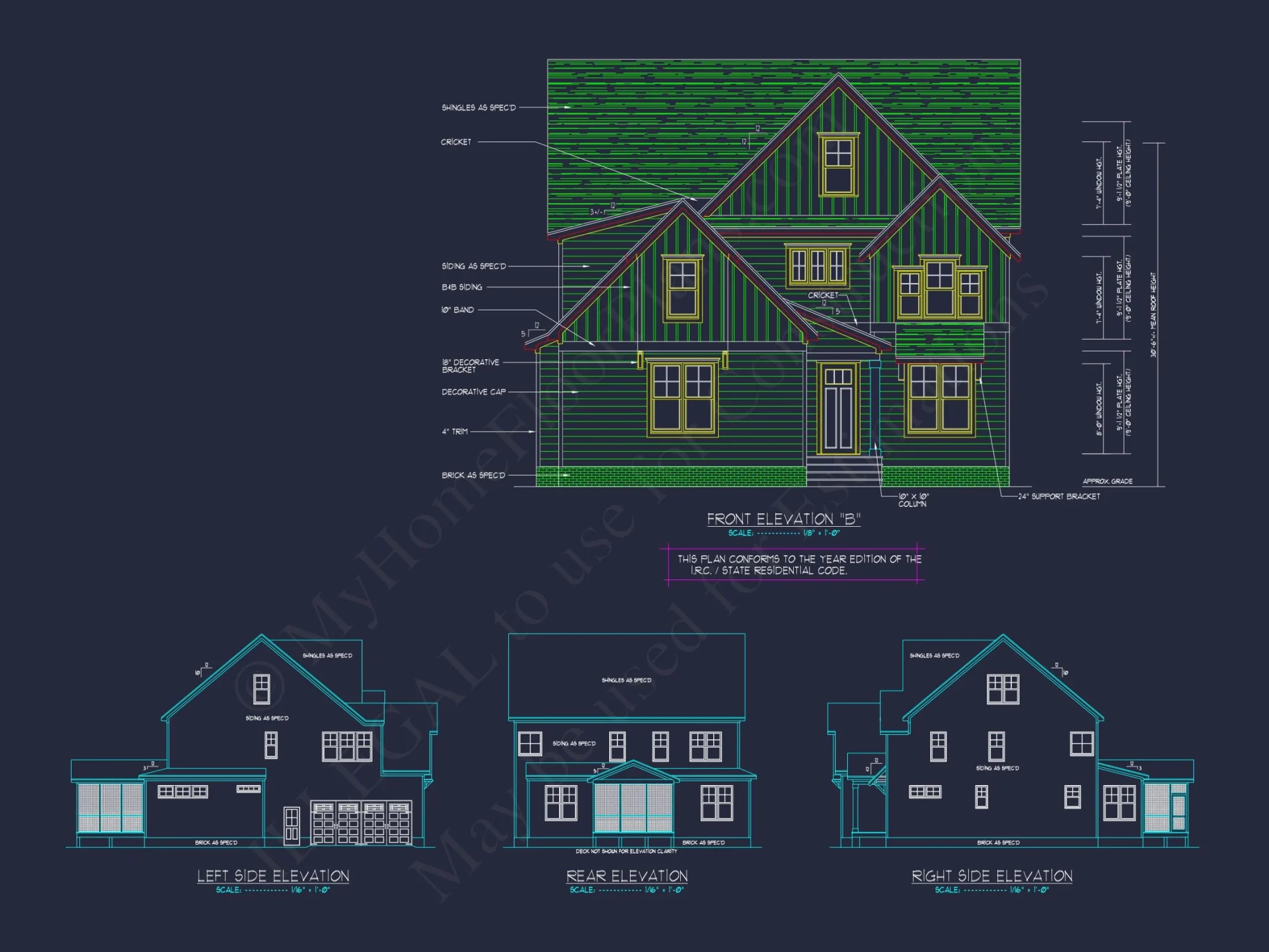Spacious 2-Story house Floor Plan with CAD Designs