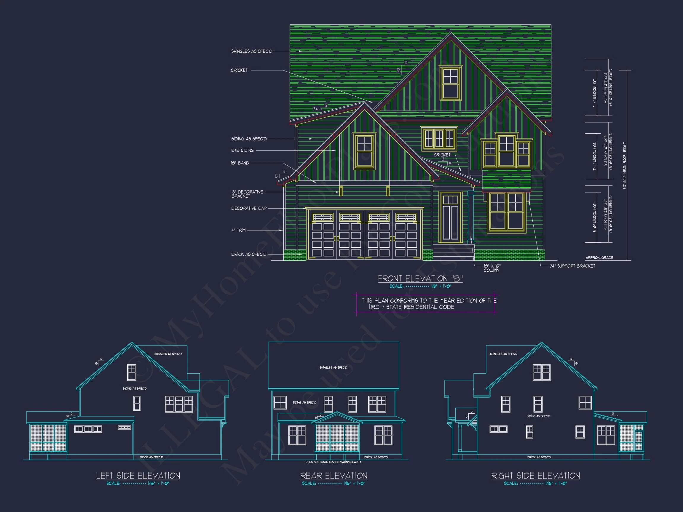 15-1429 HOUSE PLAN - Spacious 2-Story House Floor Plan with CAD Designs 3 Spacious 2-Story house Floor Plan with CAD Designs