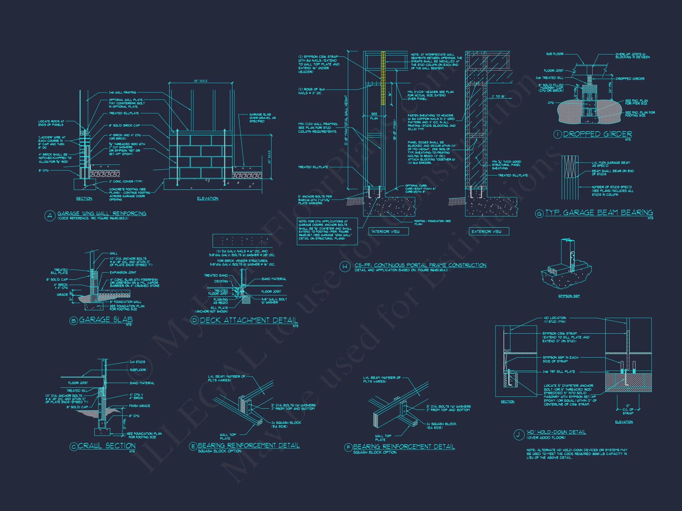 15-1309B HOUSE PLAN - Custom House Plan with 2-Story CAD Blueprint Designs 15 Custom house Plan with 2-Story CAD Blueprint Designs