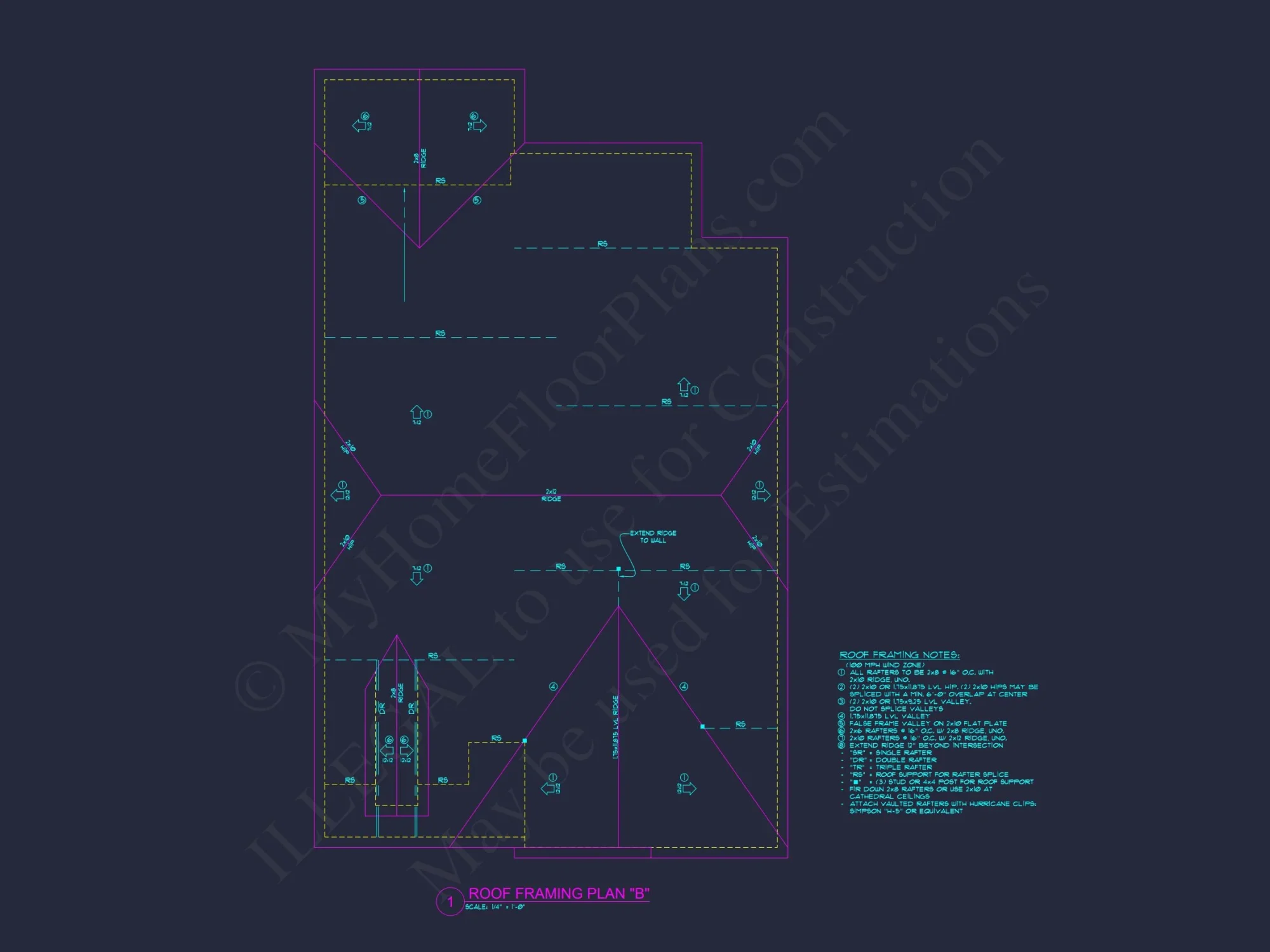 Custom house Plan with 2-Story CAD Blueprint Designs