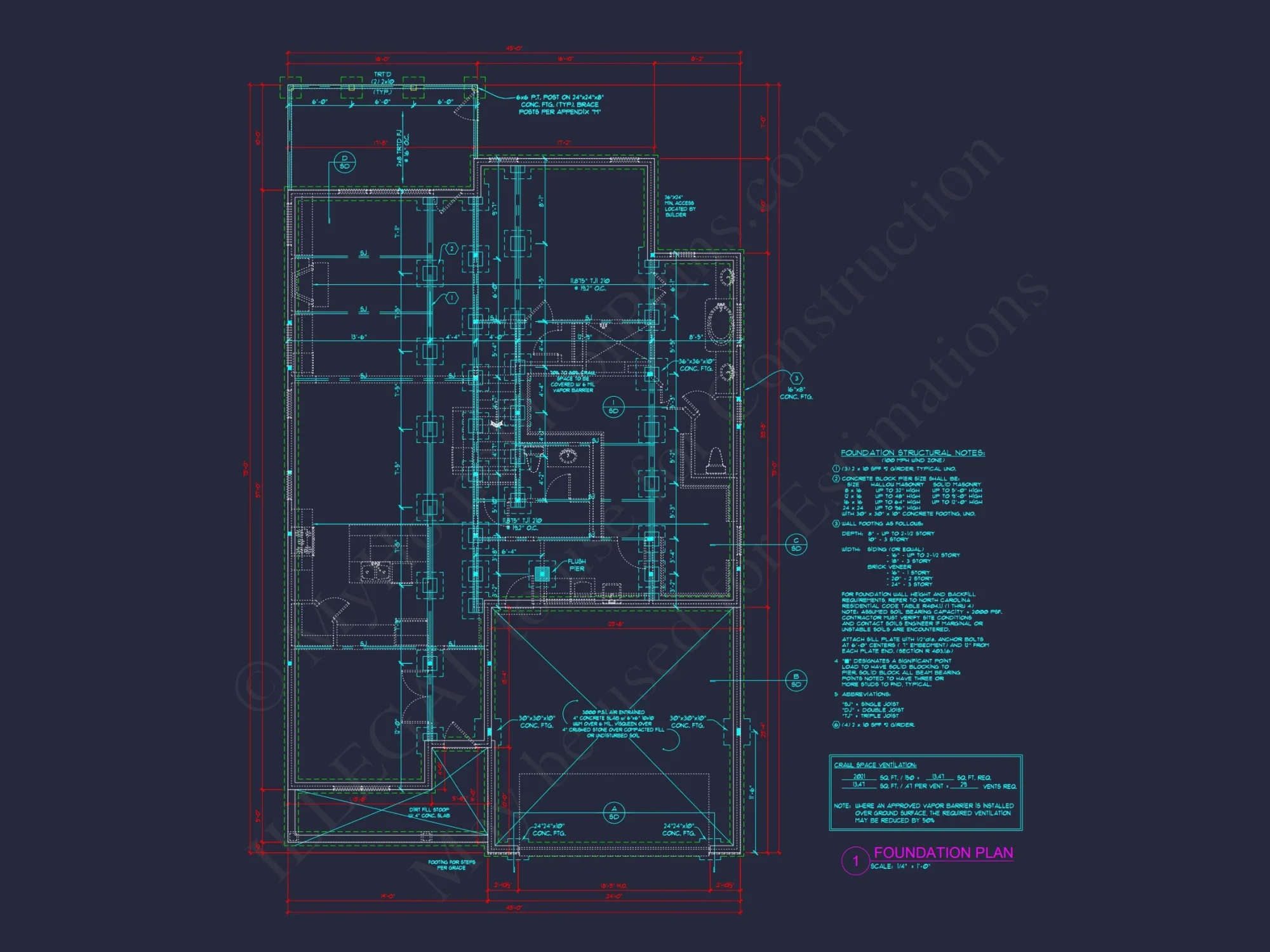 Custom house Plan with 2-Story CAD Blueprint Designs