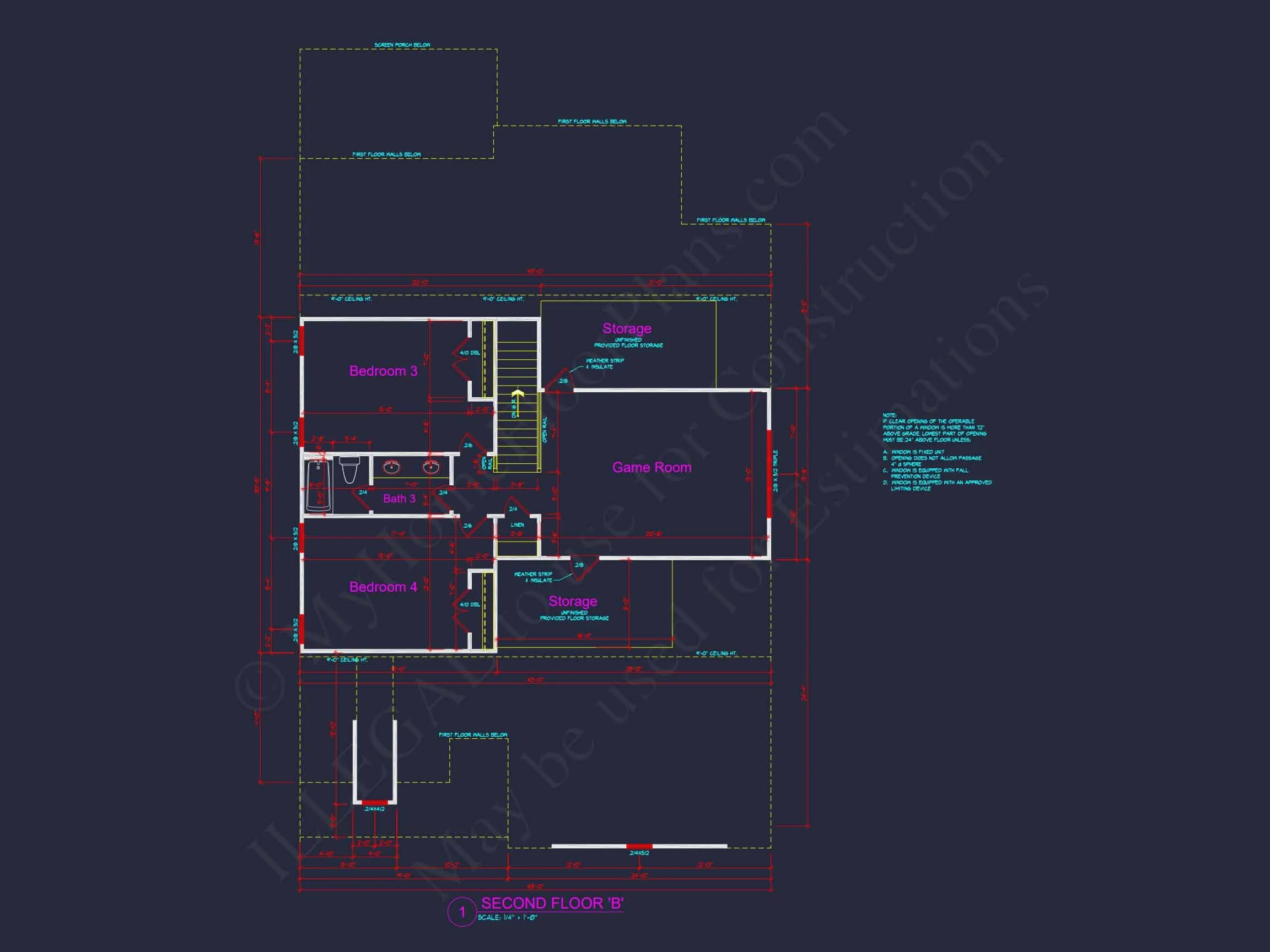 15-1309B HOUSE PLAN - Custom House Plan with 2-Story CAD Blueprint Designs 6 Custom house Plan with 2-Story CAD Blueprint Designs